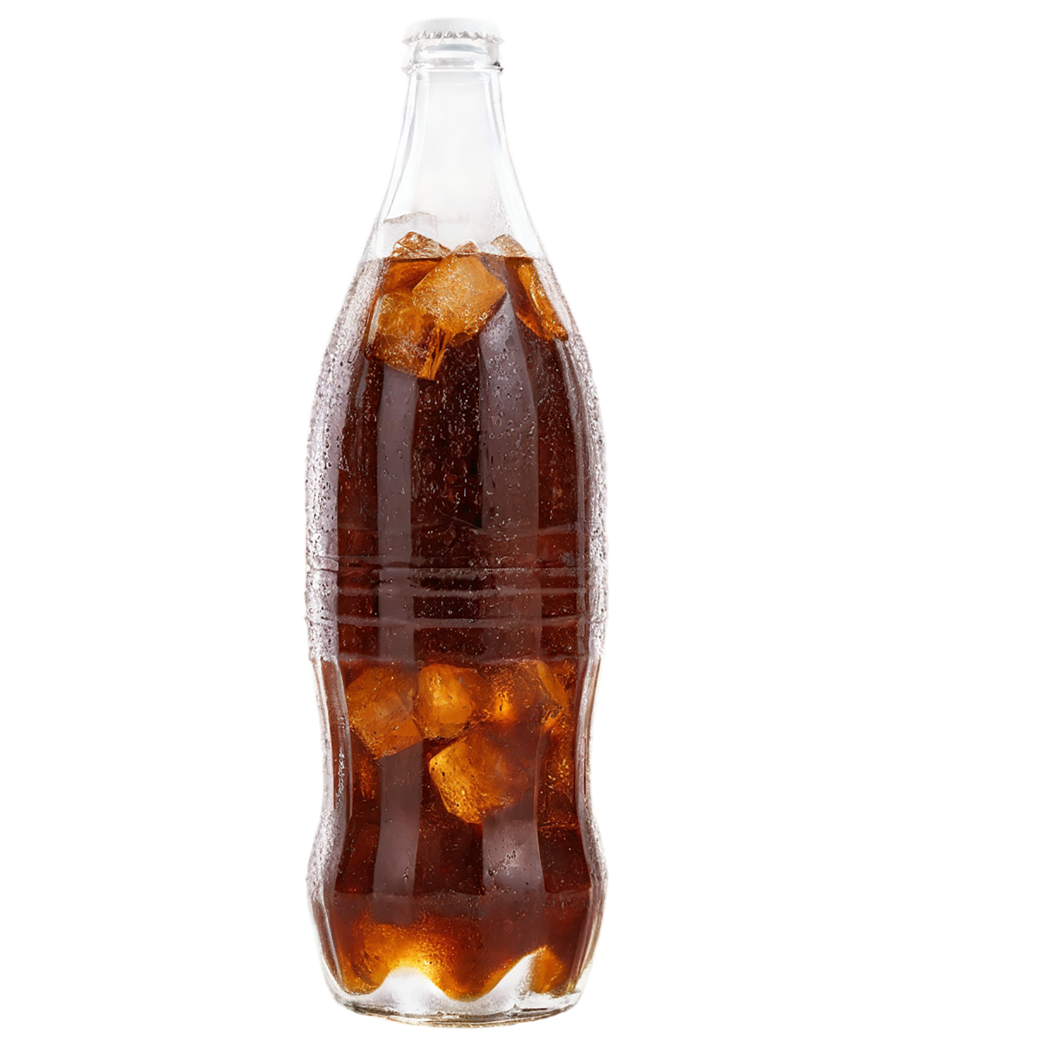 Cup of cola beverage with ice cube isolated on transparent background #2076