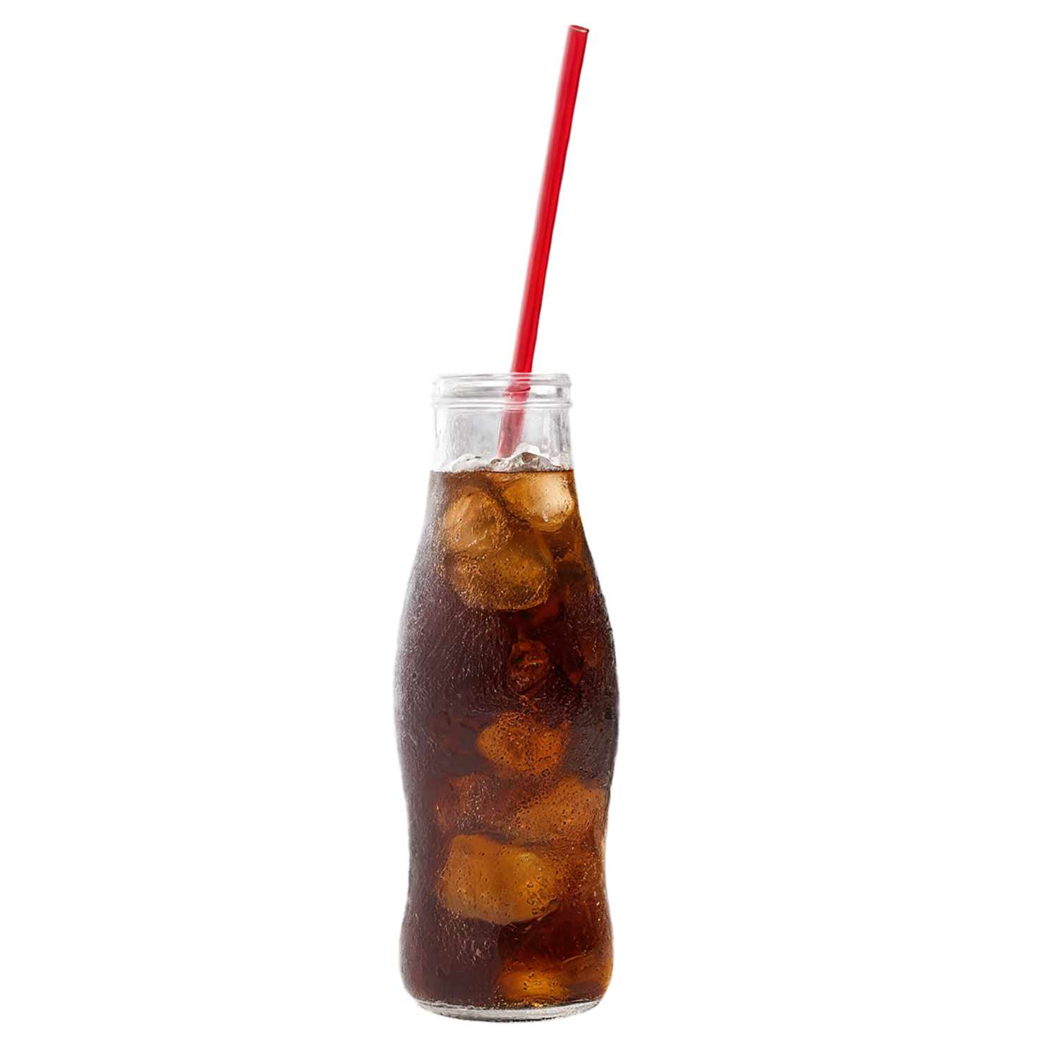 Cup of cola beverage with ice cube isolated on transparent background #2077