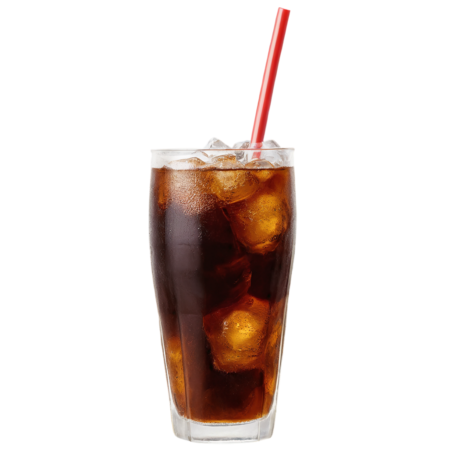 Cup of cola beverage with ice cube isolated on transparent background #2079
