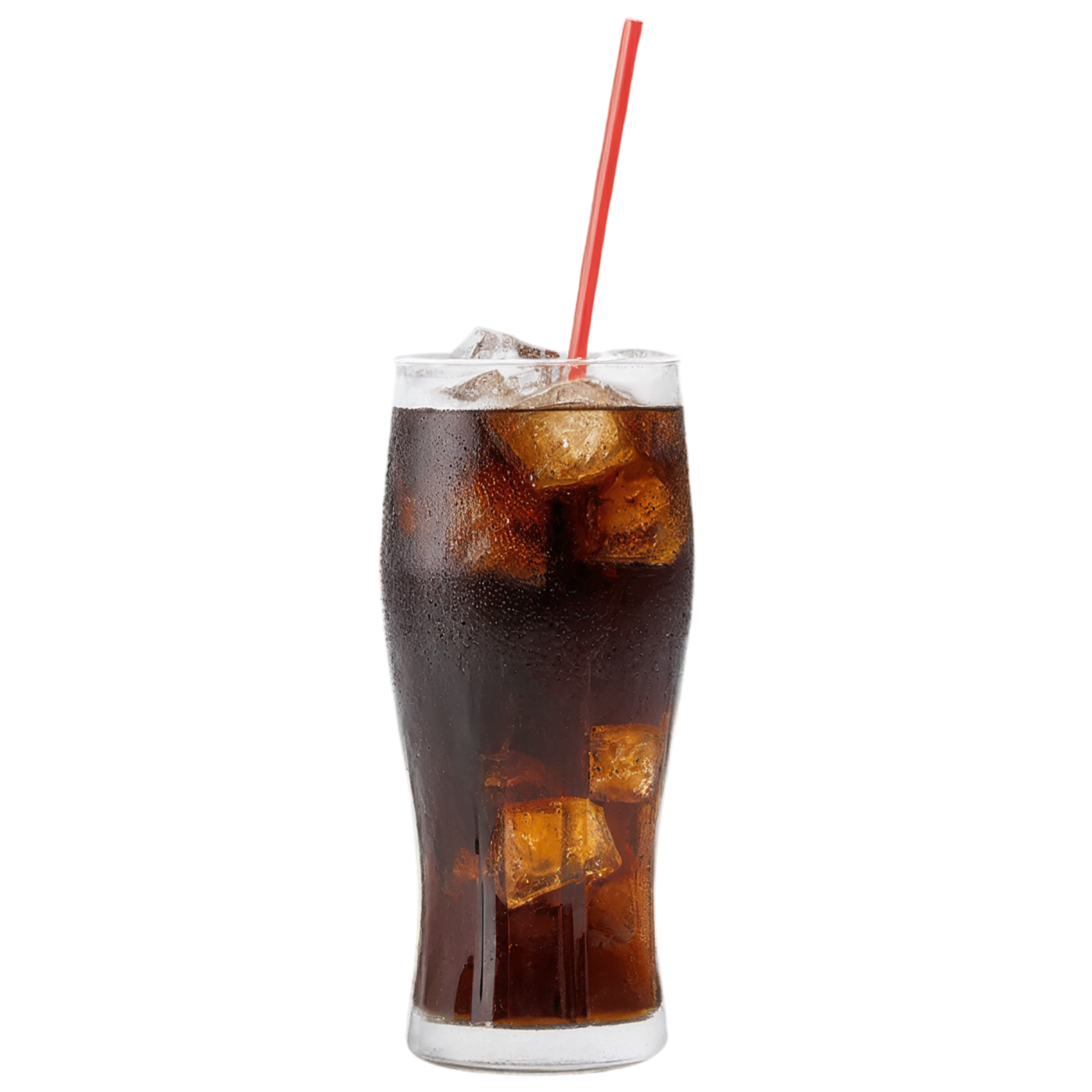 Cup of cola beverage with ice cube isolated on transparent background #2085