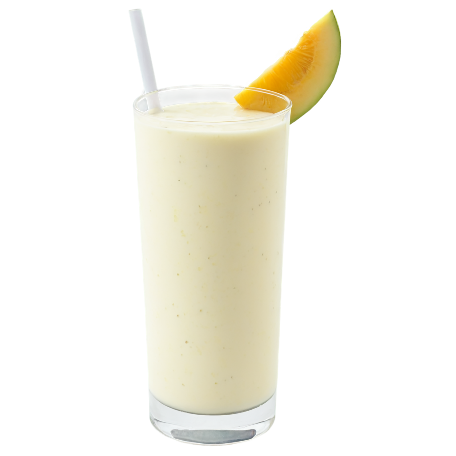 Glass of fruit lassi beverage with ice cube isolated on transparent background #2102