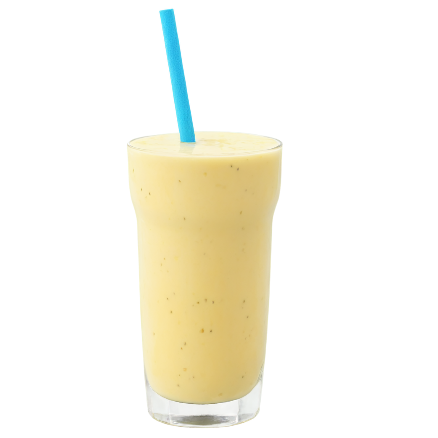 Glass of fruit lassi beverage with ice cube isolated on transparent background #2104