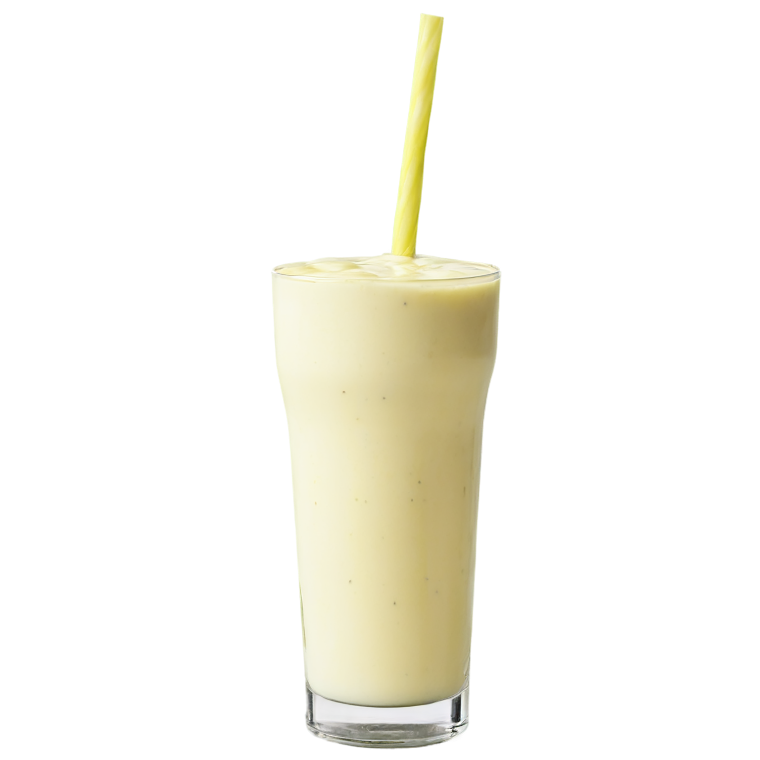 Glass of fruit lassi beverage with ice cube isolated on transparent background #2113