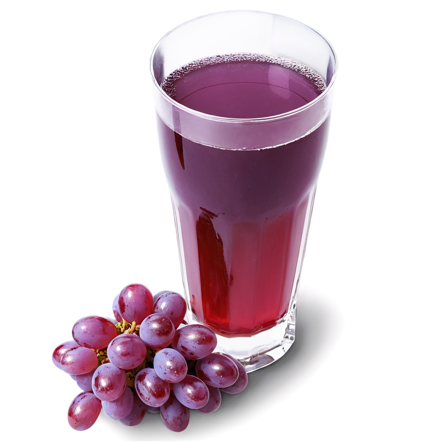 Glass of grape juice beverage isolated on transparent background #2156