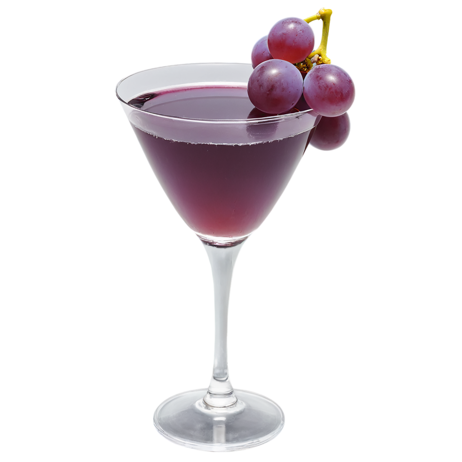 Glass of grape juice beverage isolated on transparent background #2158