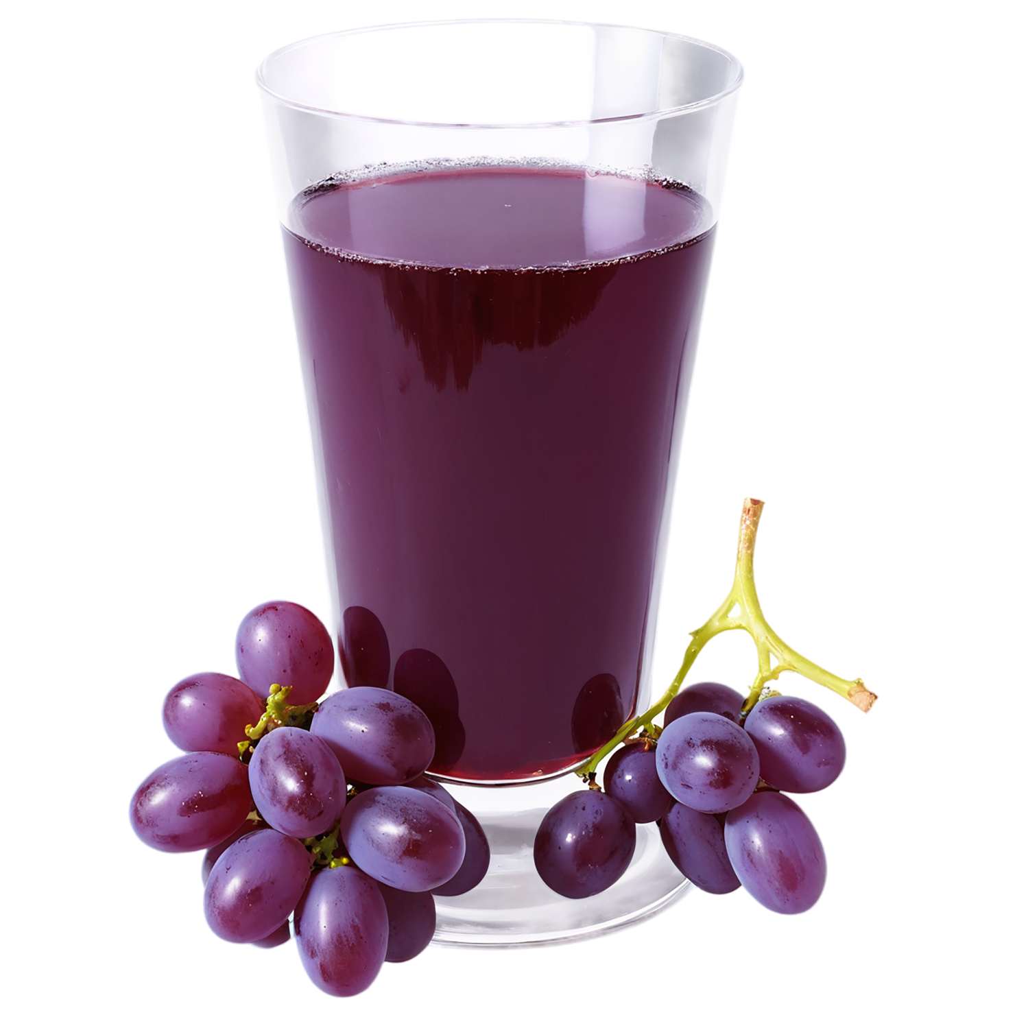 Glass of grape juice beverage isolated on transparent background #2168