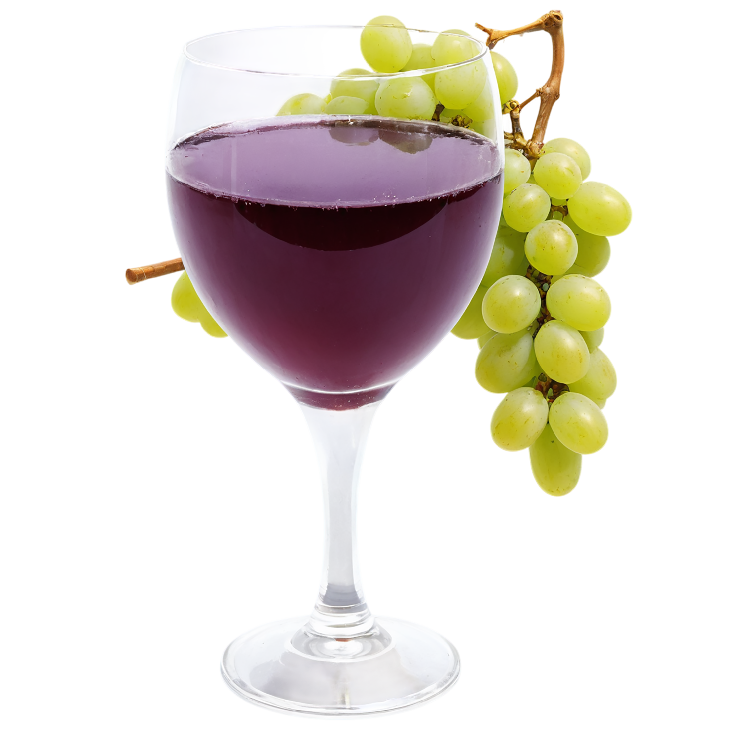 Glass of grape juice beverage isolated on transparent background #2169