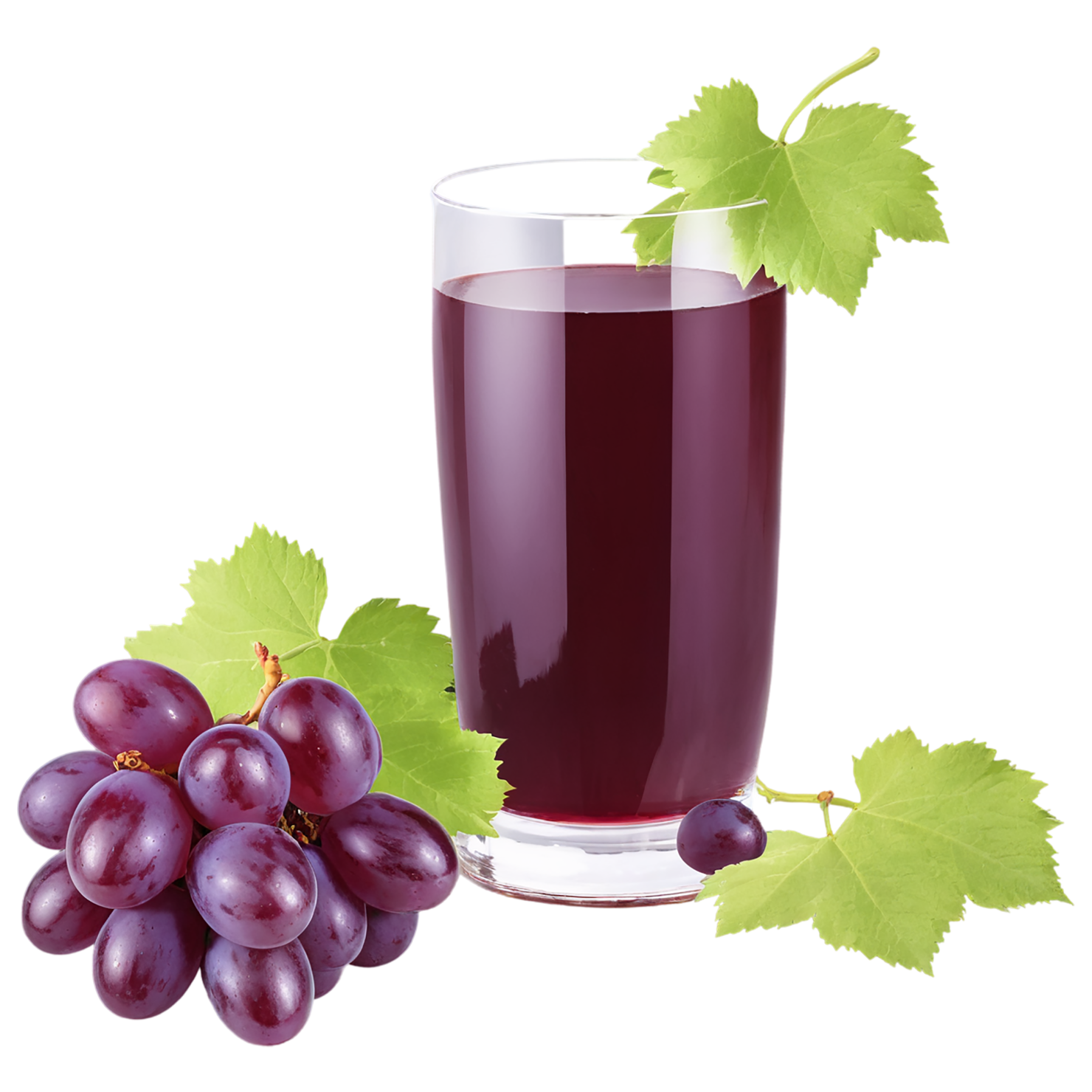 Glass of grape juice beverage isolated on transparent background #2170