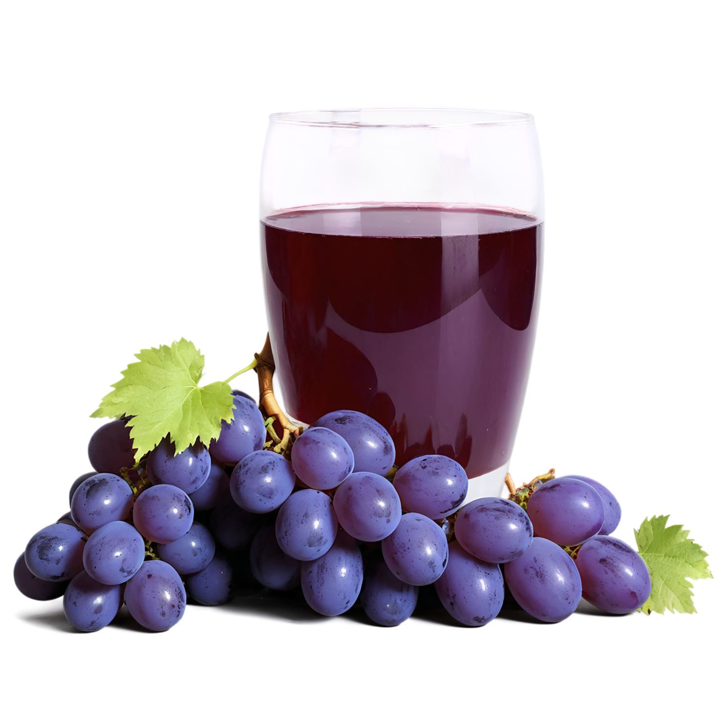 Glass of grape juice beverage isolated on transparent background #2173