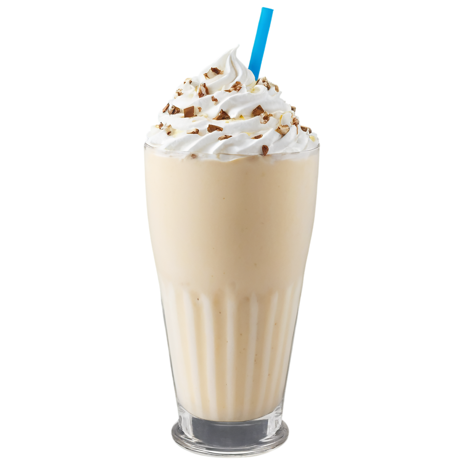 Glass of Milkshake with ice cream beverage isolated on transparent background #2354