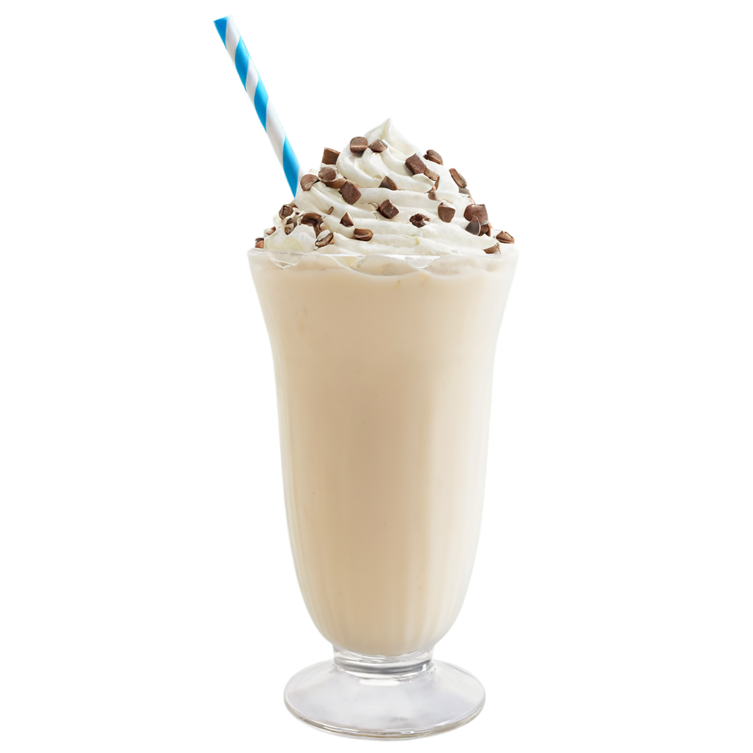 Glass of Milkshake with ice cream beverage isolated on transparent background #2359