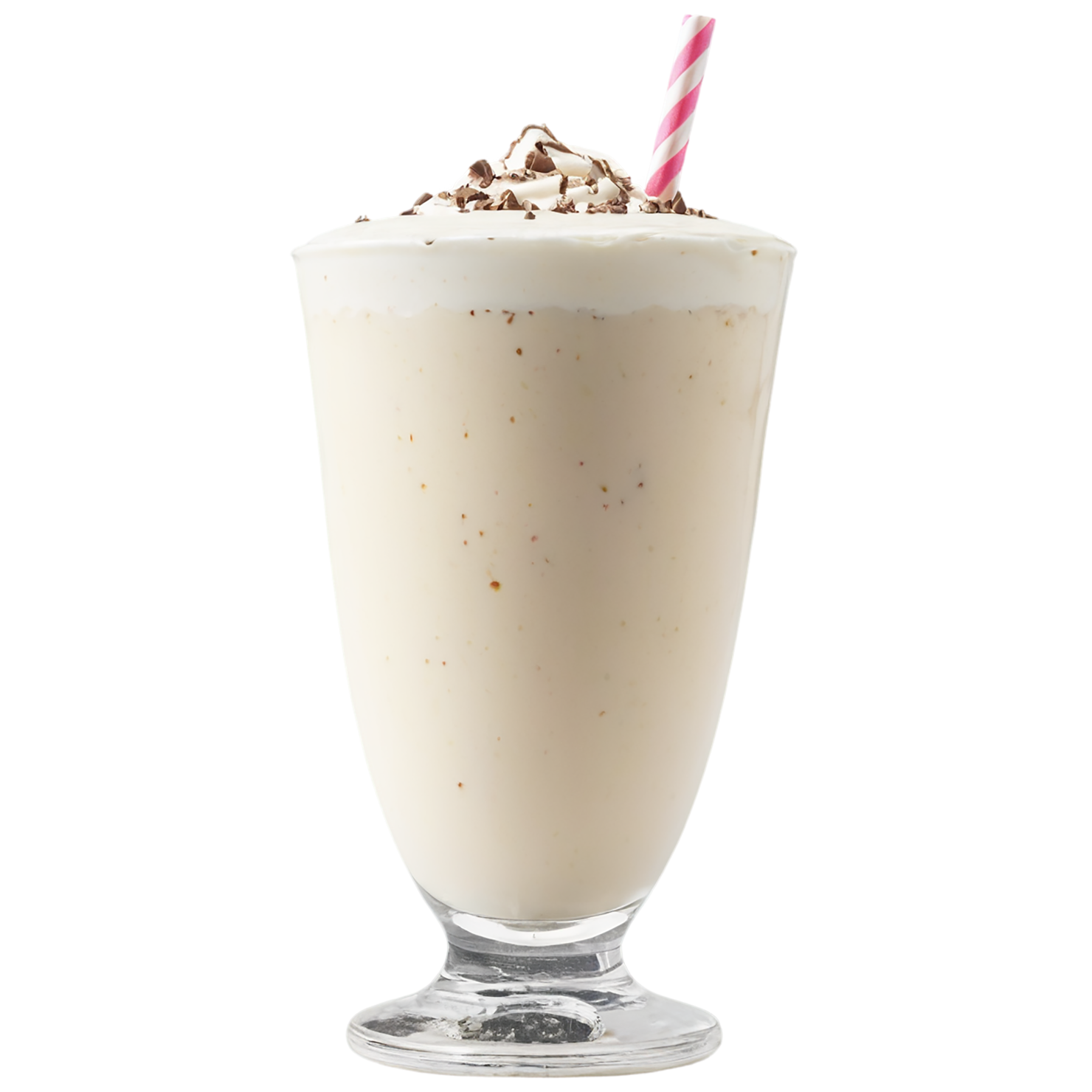 Glass of Milkshake with ice cream beverage isolated on transparent background #2361