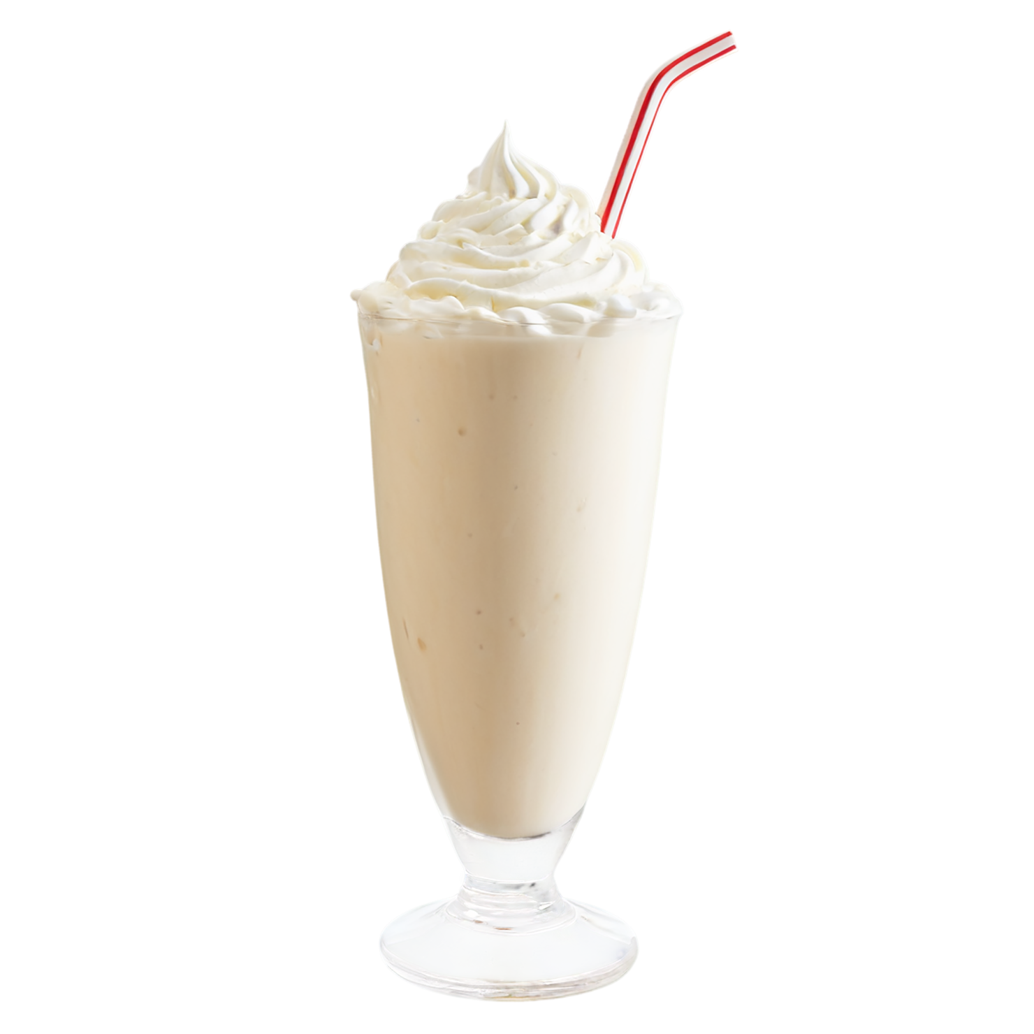 Glass of Milkshake with ice cream beverage isolated on transparent background #2362