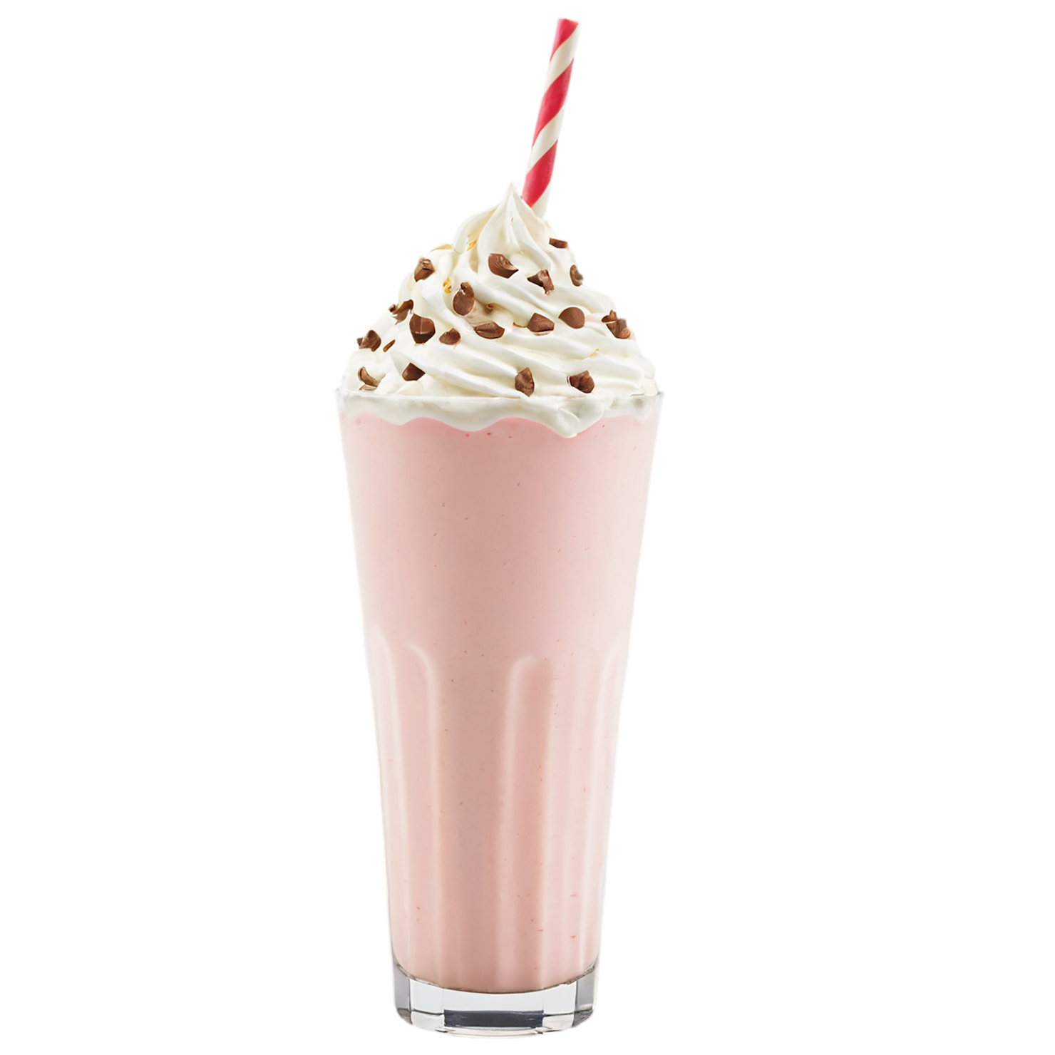 Glass of Milkshake with ice cream beverage isolated on transparent background #2372