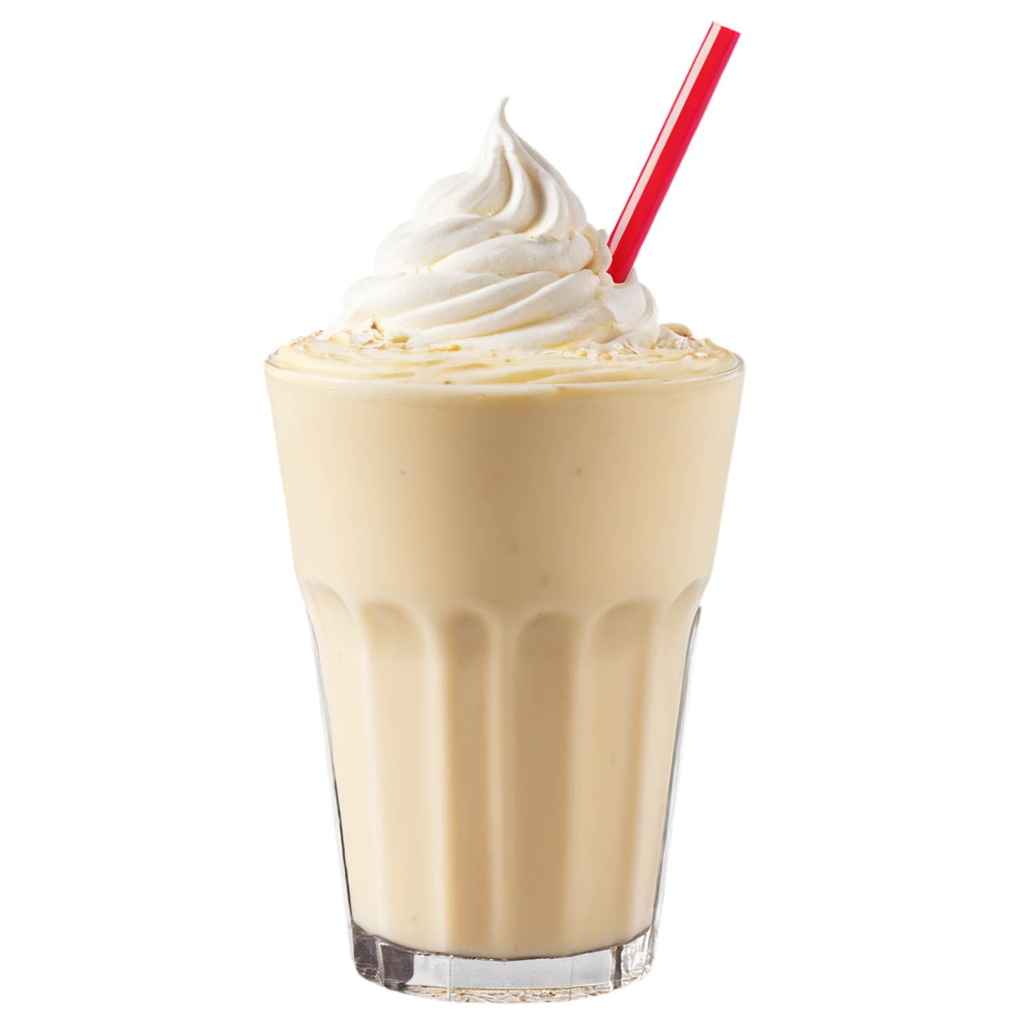 Glass of Milkshake with ice cream beverage isolated on transparent background #2373