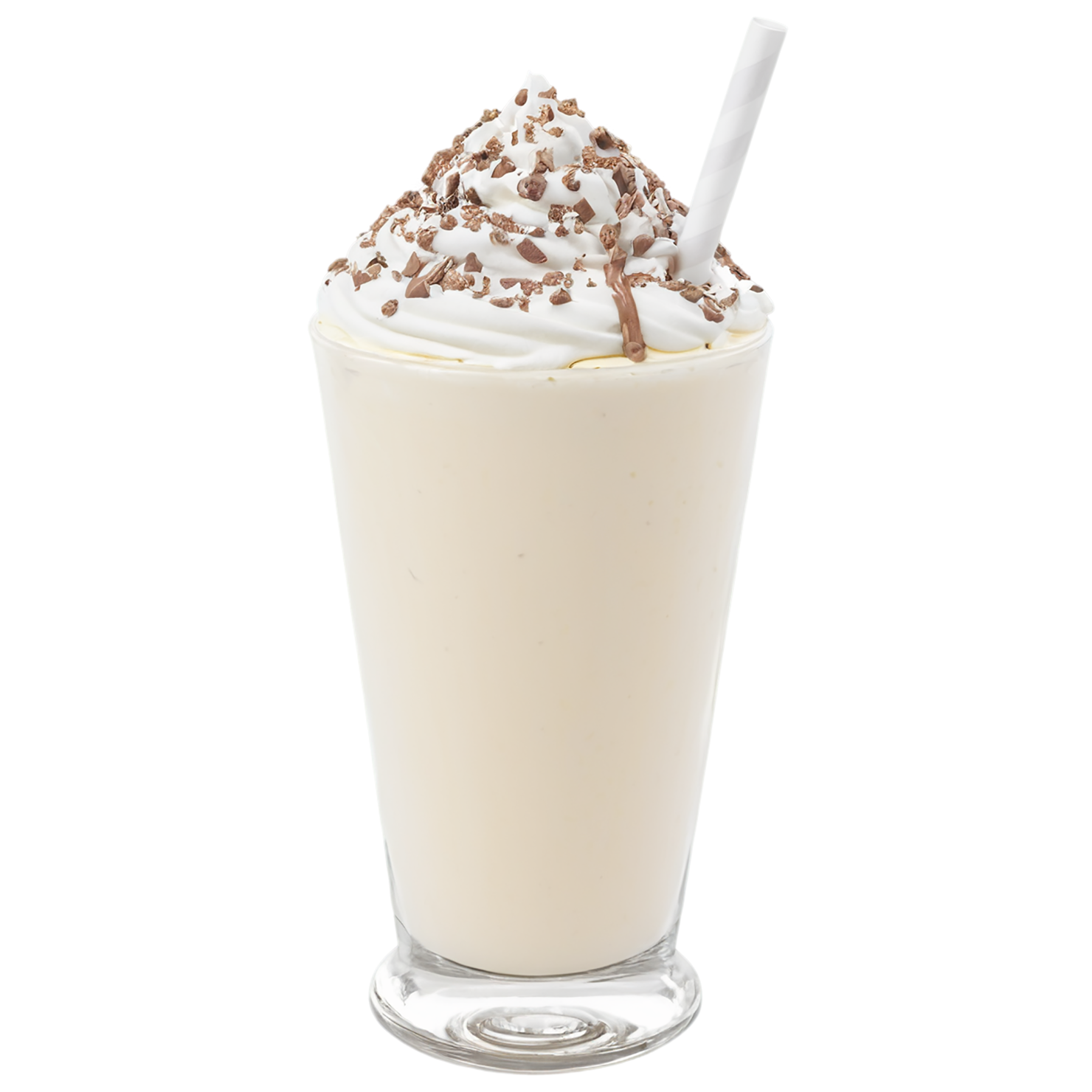 Glass of Milkshake with ice cream beverage isolated on transparent background #2378