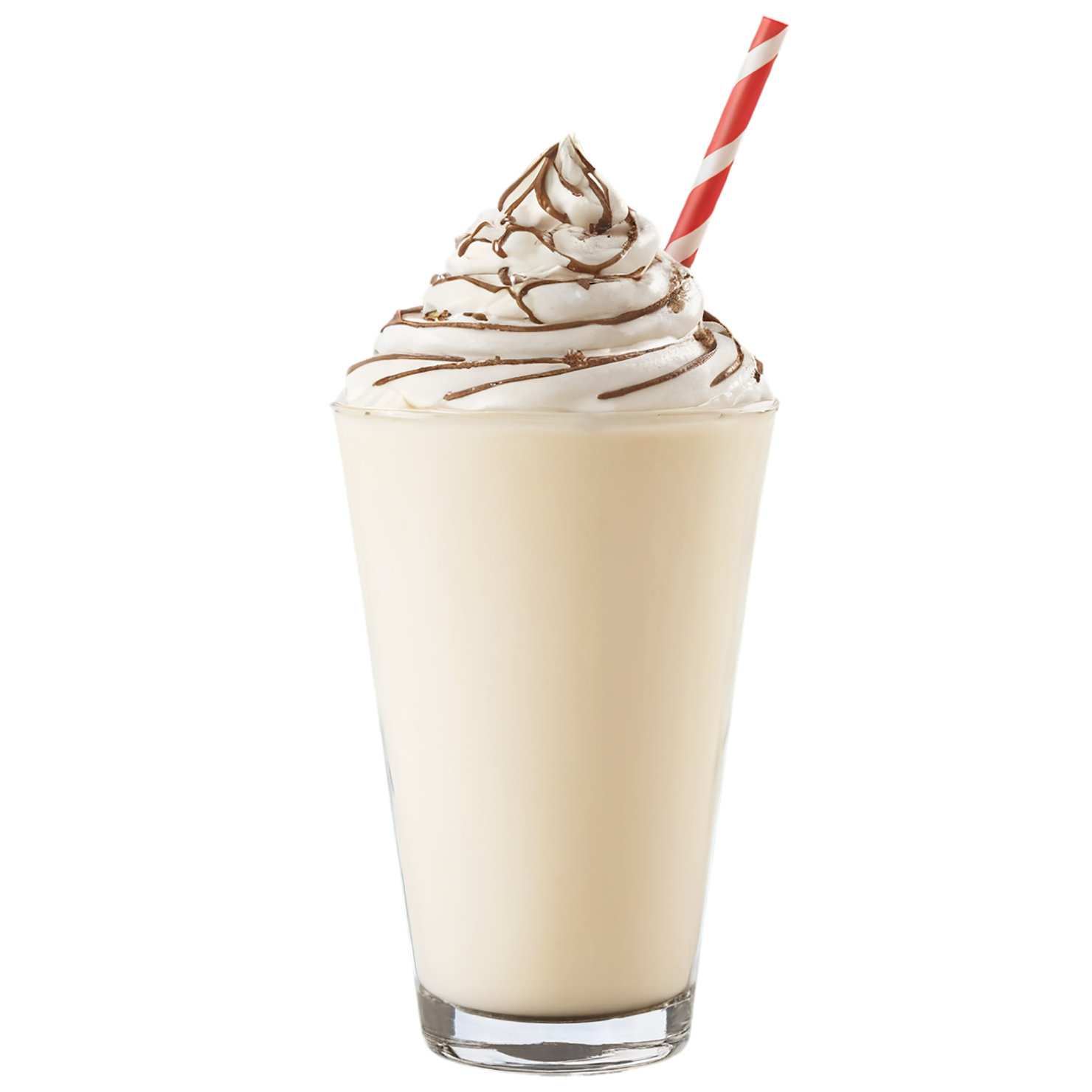 Glass of Milkshake with ice cream beverage isolated on transparent background #2380