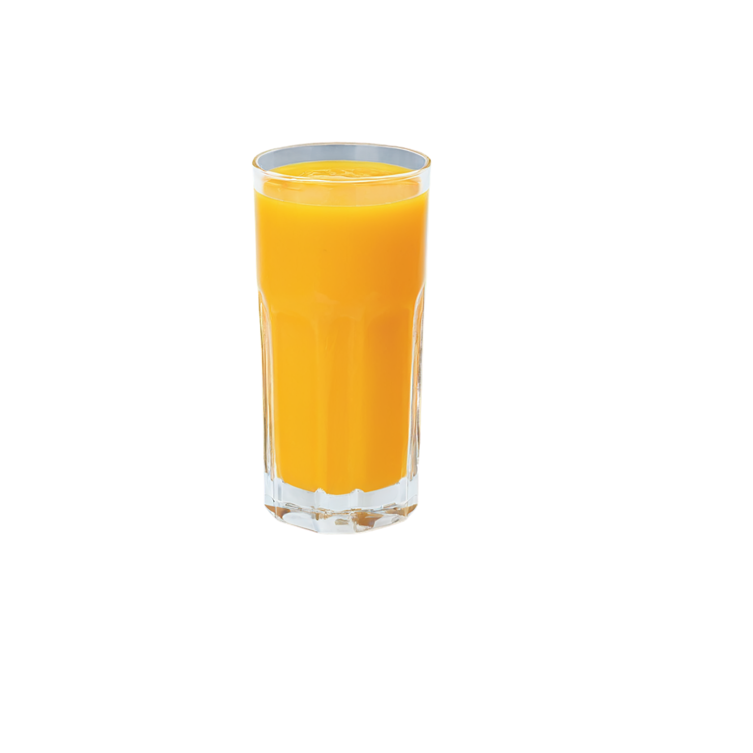 Glass of orange juice beverage isolated on transparent background #2381