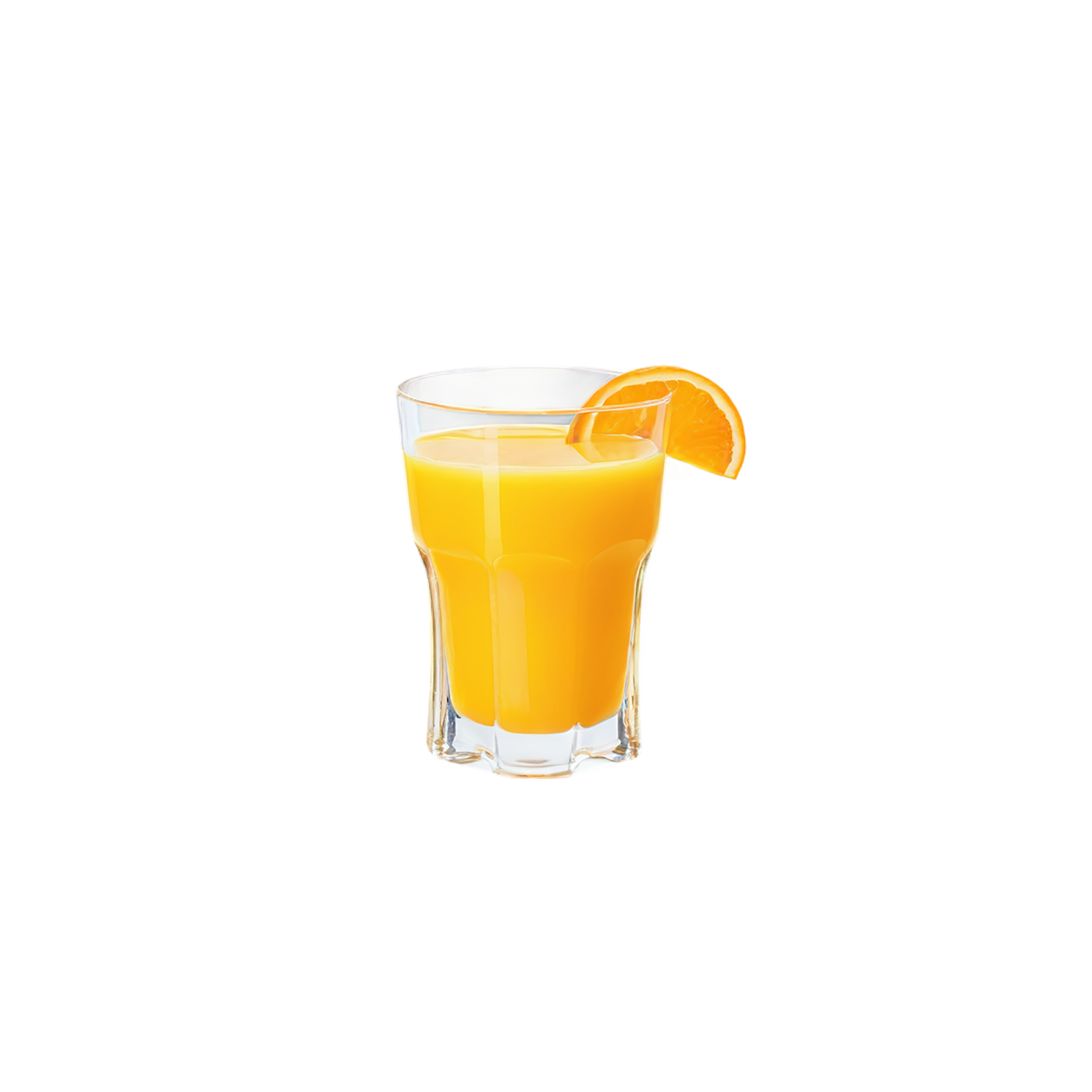 Glass of orange juice beverage isolated on transparent background #2396