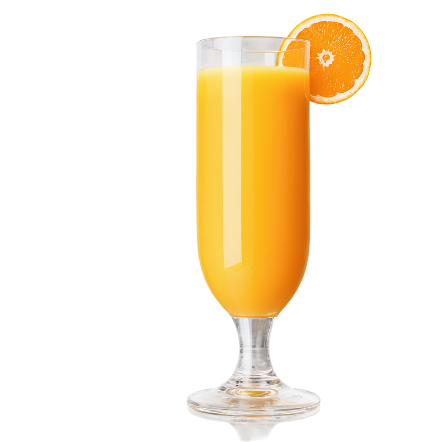 Glass of orange juice beverage isolated on transparent background #2400