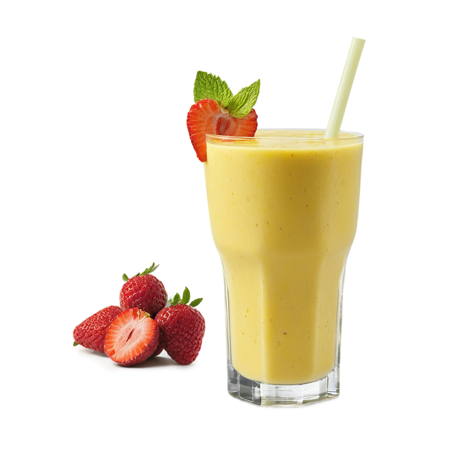 Glass of Smoothies beverage isolated on transparent background #2423