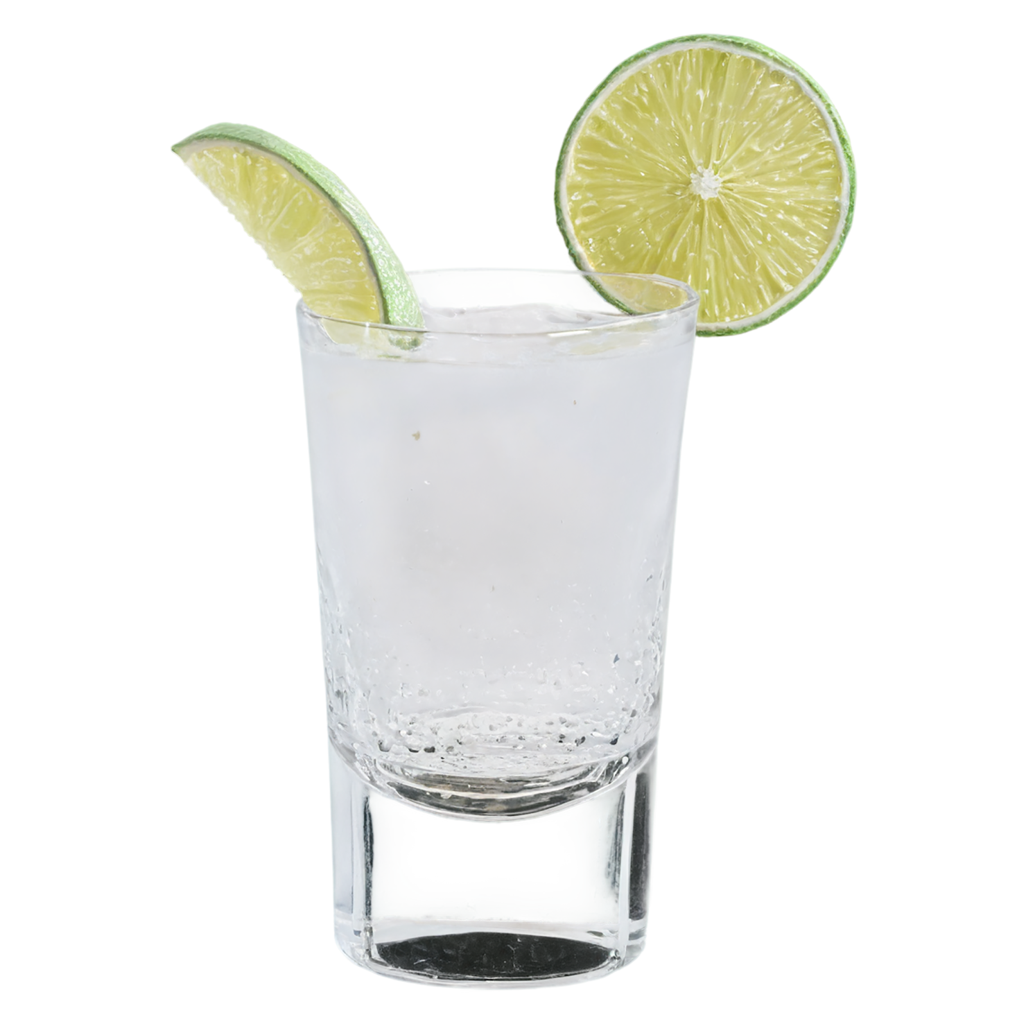Glass of tequila with lime beverage isolated on transparent background #2459