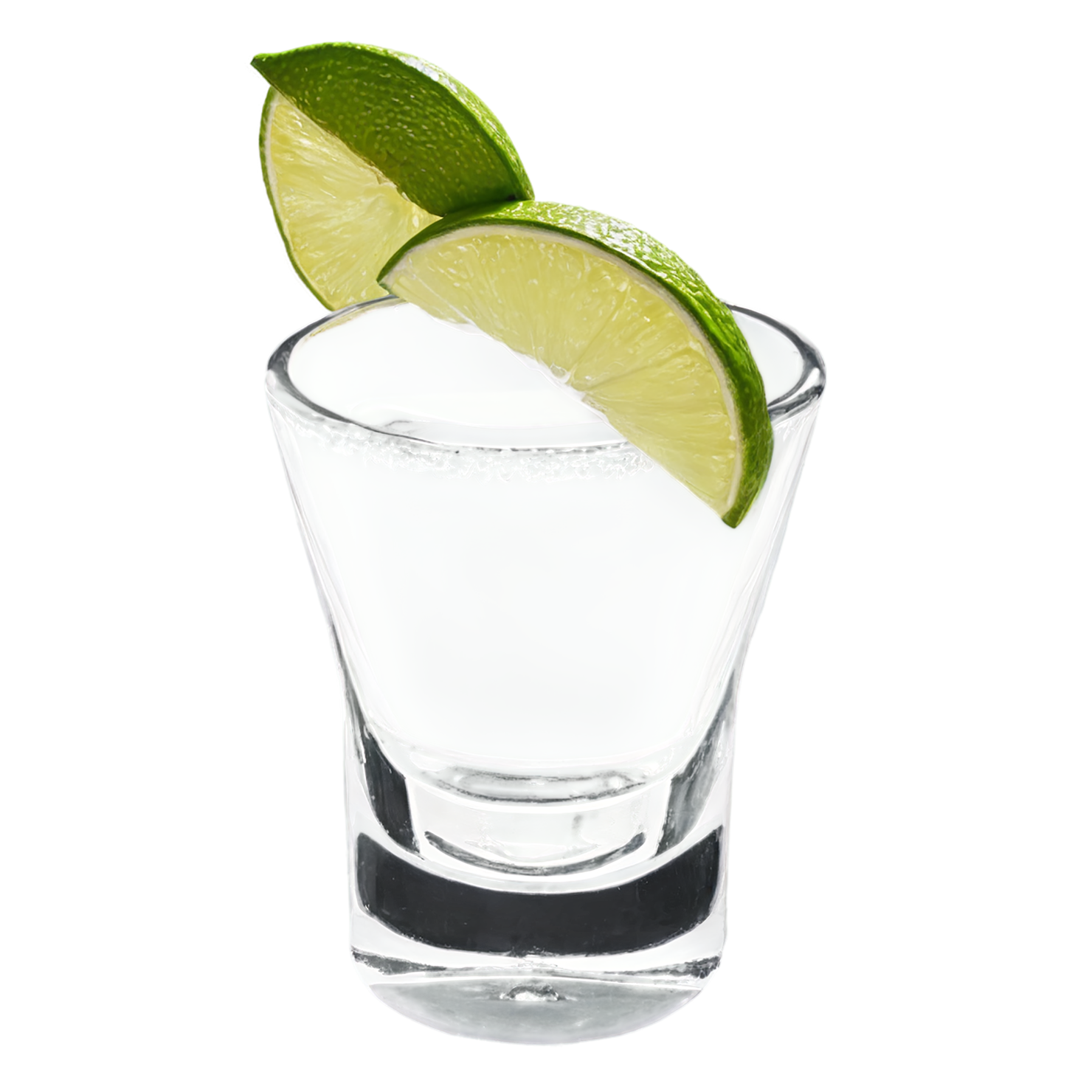 Glass of tequila with lime beverage isolated on transparent background #2463