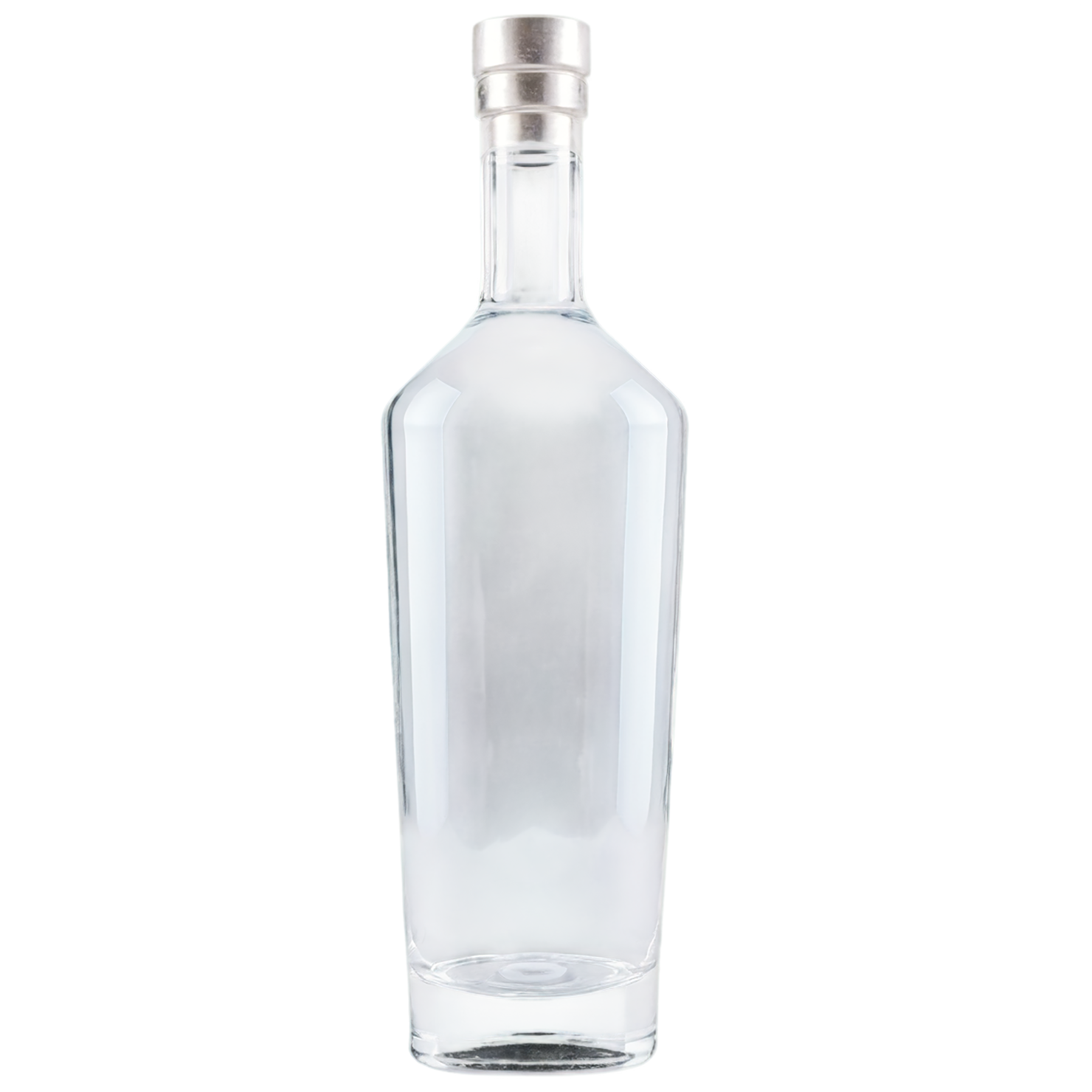 Glass bottle of vodka  beverage isolated on transparent background #2473