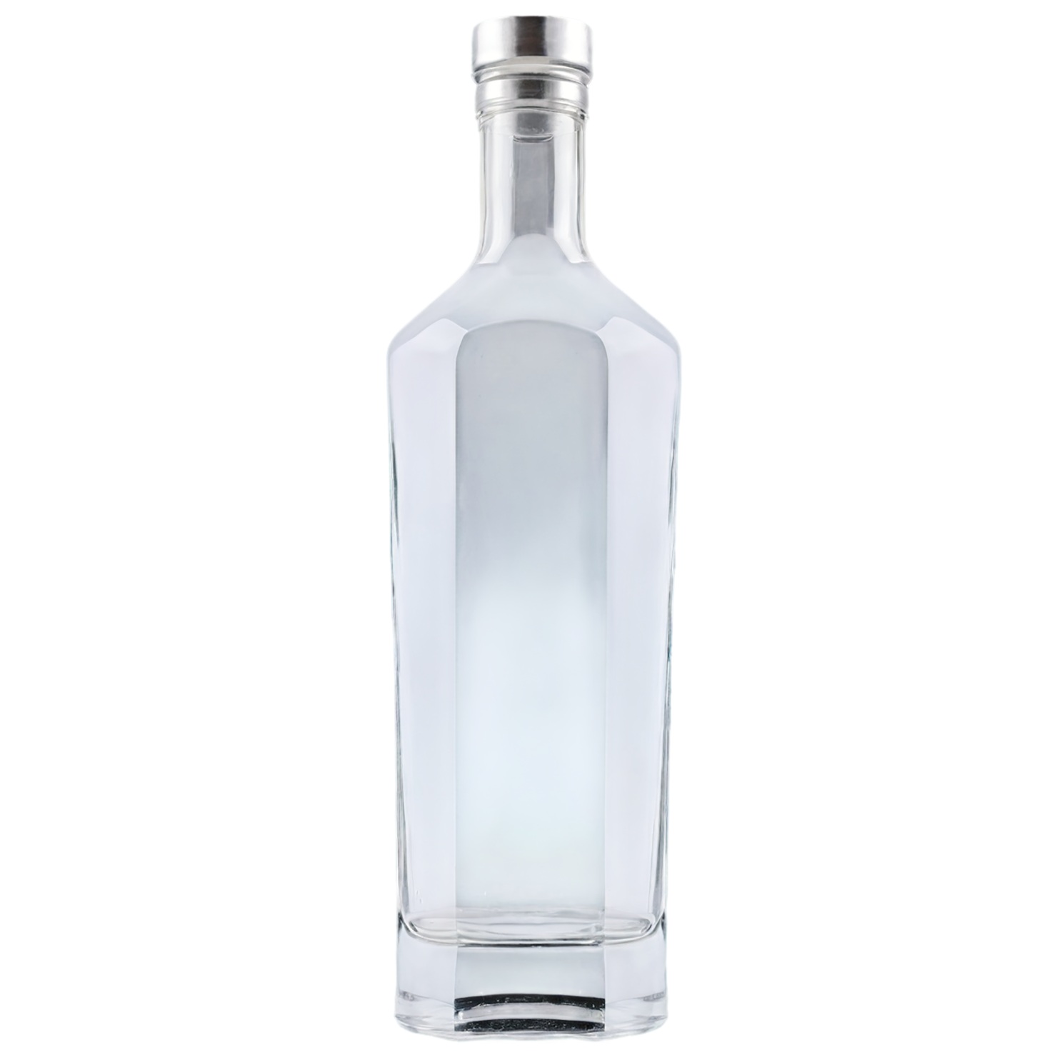 Glass bottle of vodka  beverage isolated on transparent background #2474