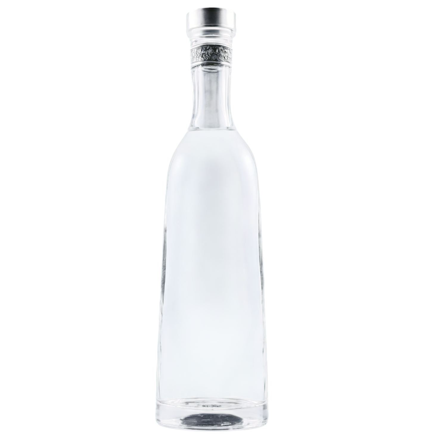 Glass bottle of vodka  beverage isolated on transparent background #2477