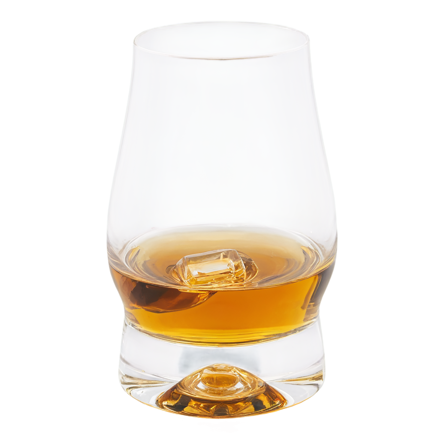 Glass of whiskey with ice cube beverage isolated on transparent background #2502