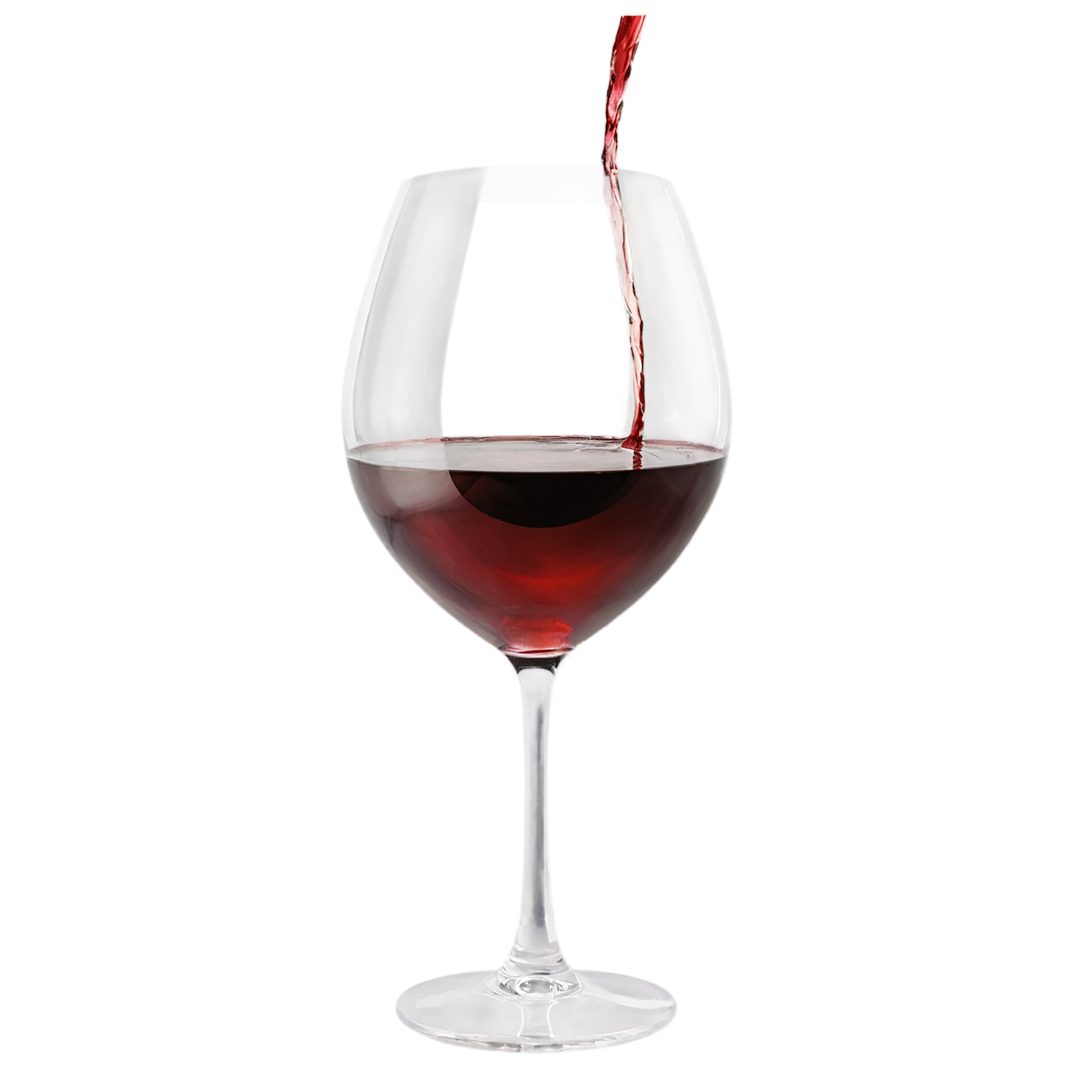 Glass of Wine beverage isolated on transparent background #2506