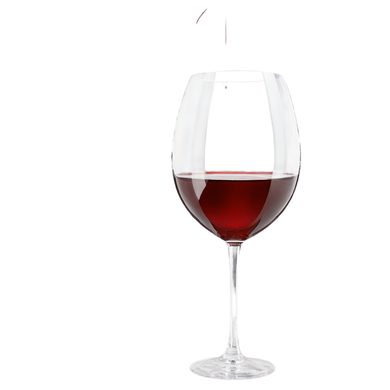 Glass of Wine beverage isolated on transparent background #2508