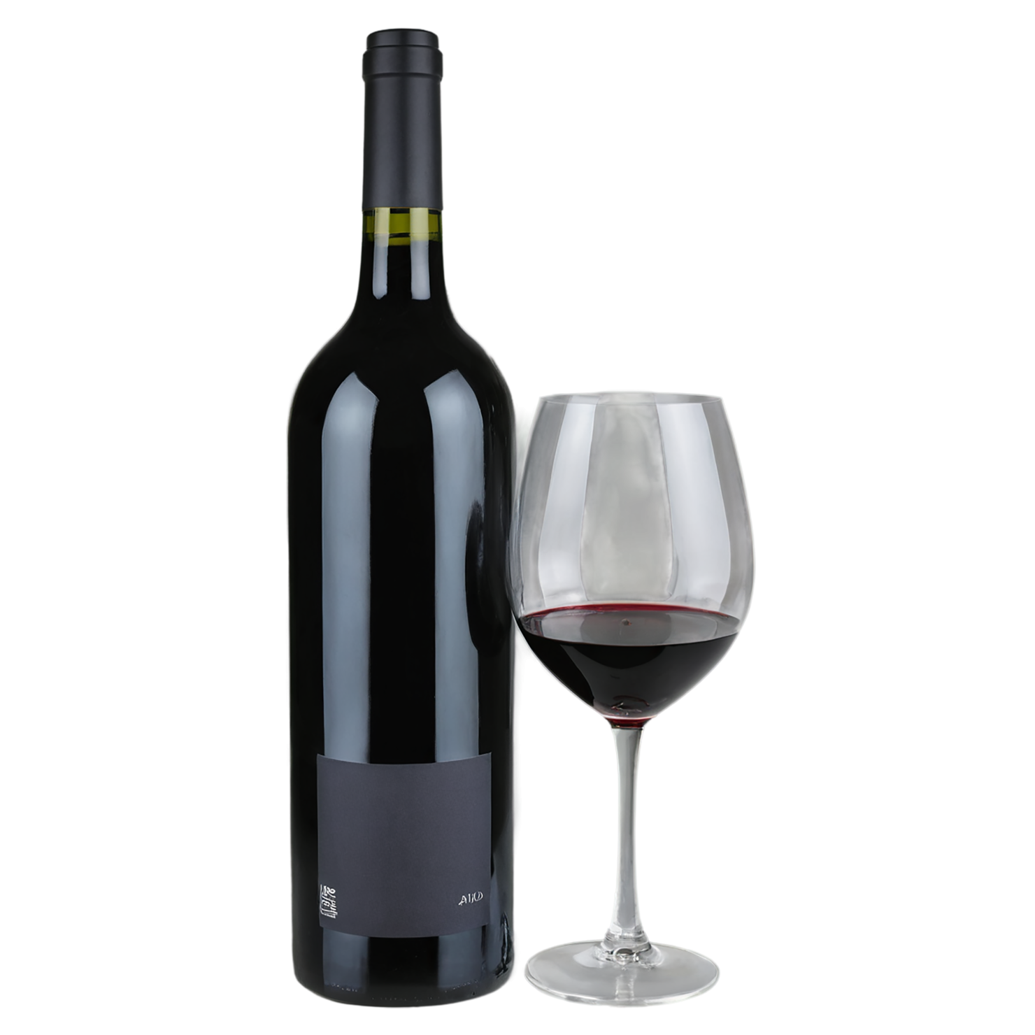 Glass of Wine beverage isolated on transparent background #2512