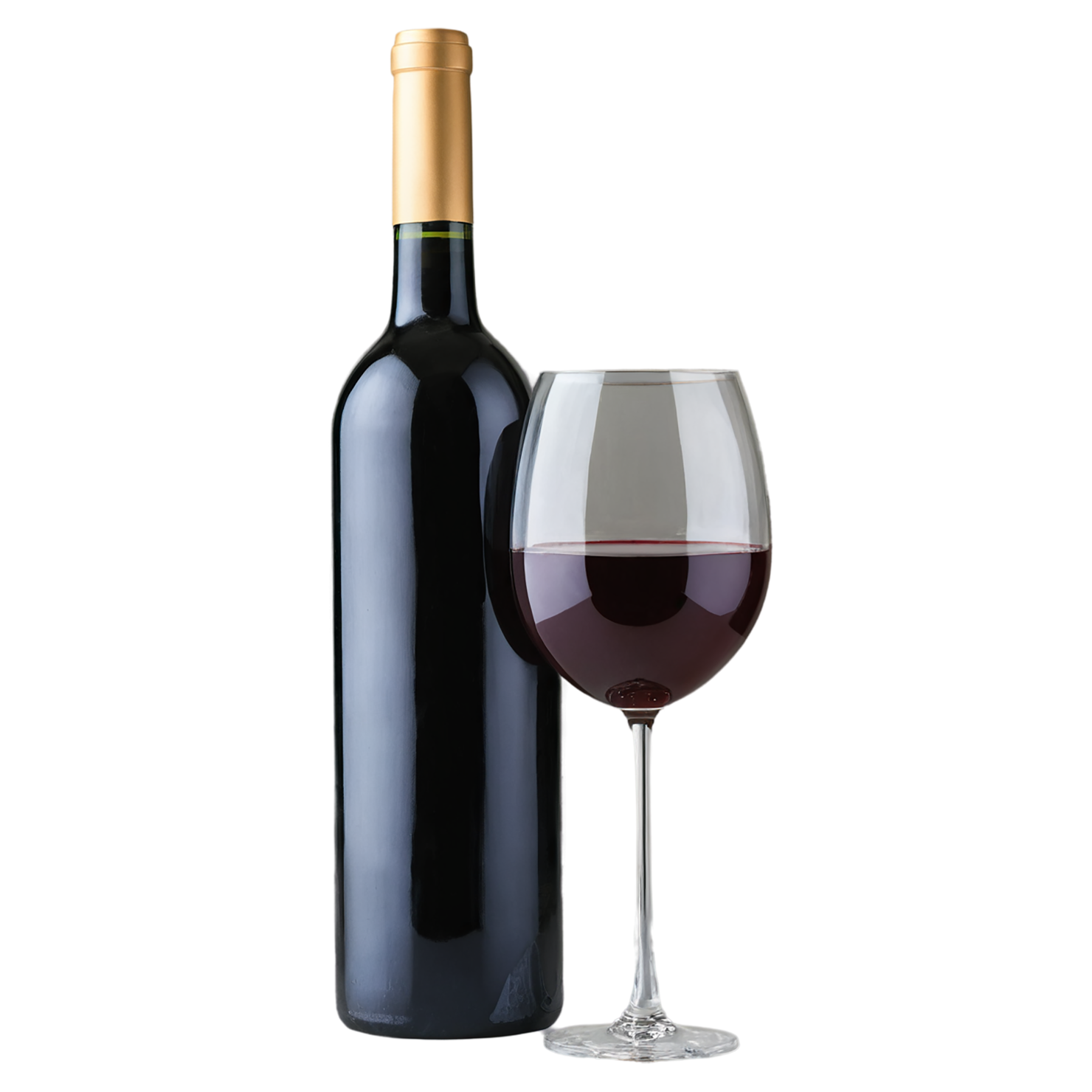 Glass of Wine beverage isolated on transparent background #2513