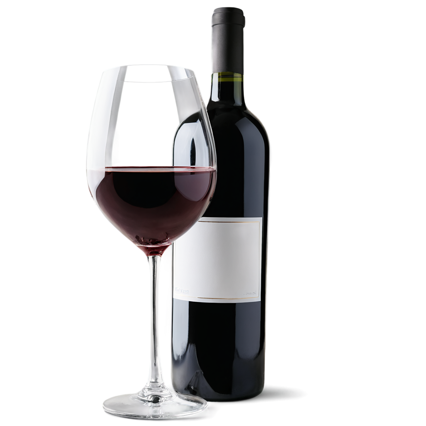 Glass of Wine beverage isolated on transparent background #2515