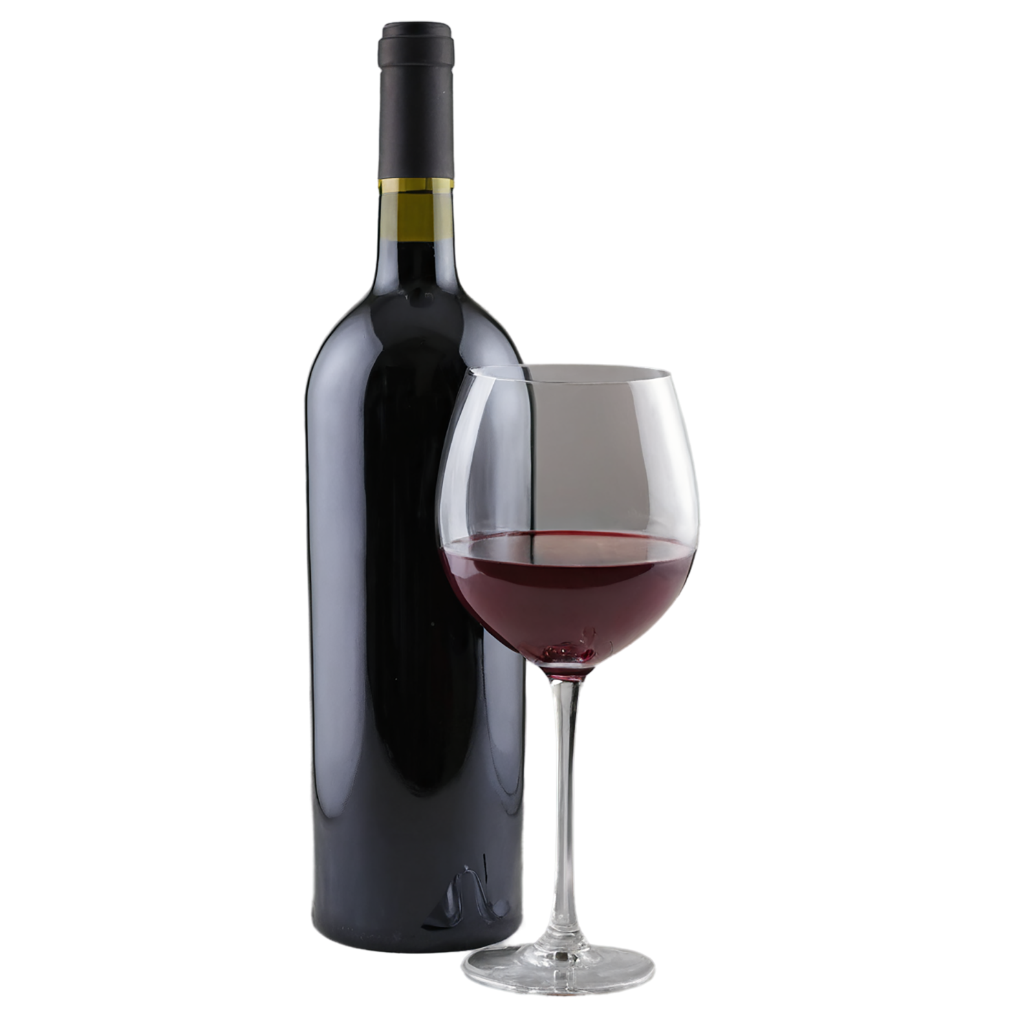 Glass of Wine beverage isolated on transparent background #2517