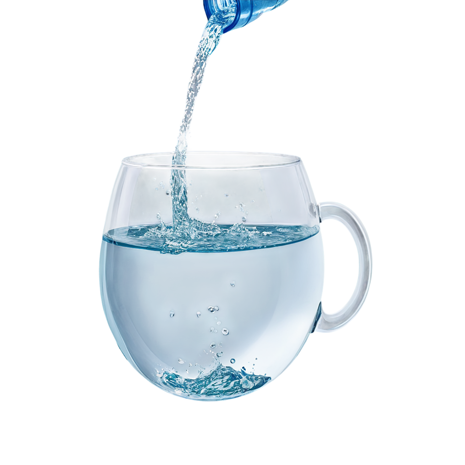 Glass of Water beverage isolated on transparent background #2524