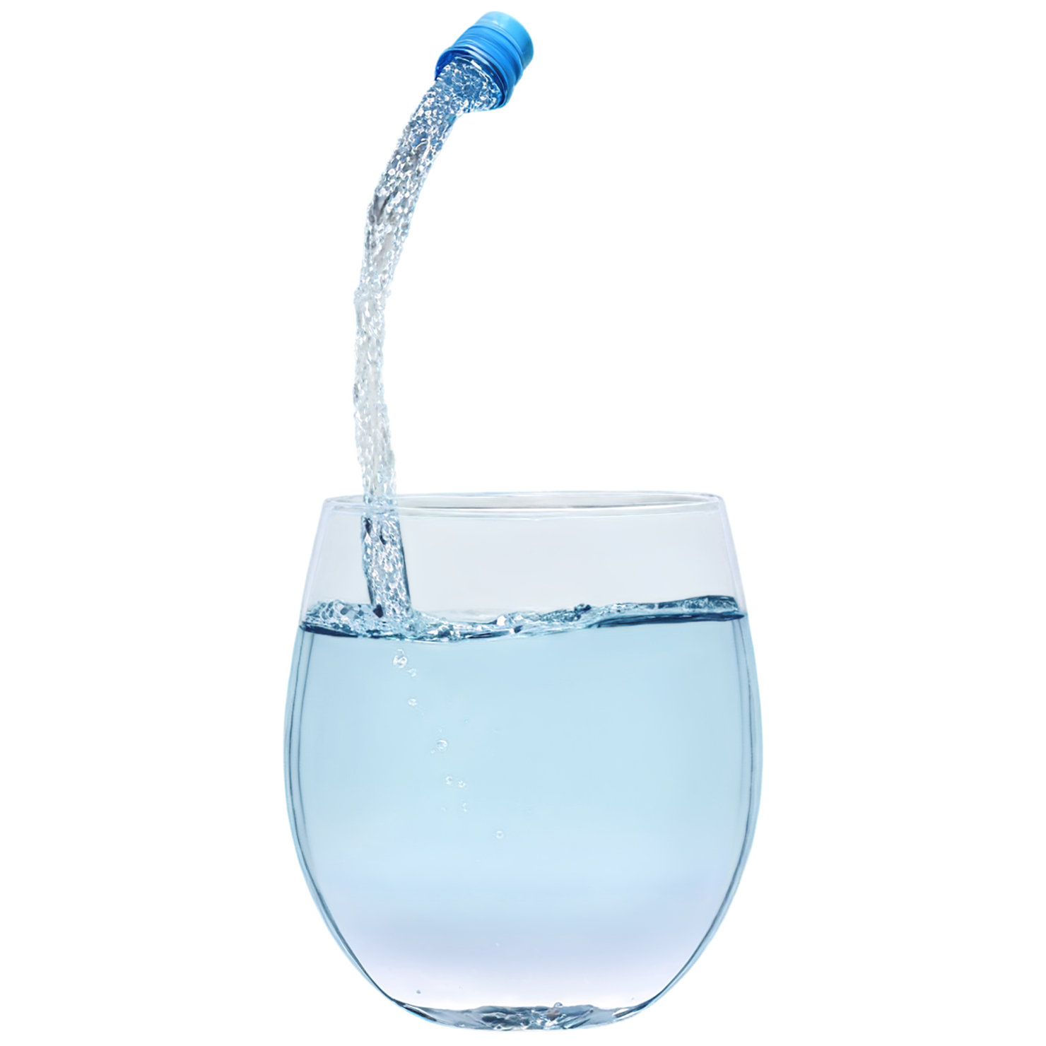 Glass of Water beverage isolated on transparent background #2526