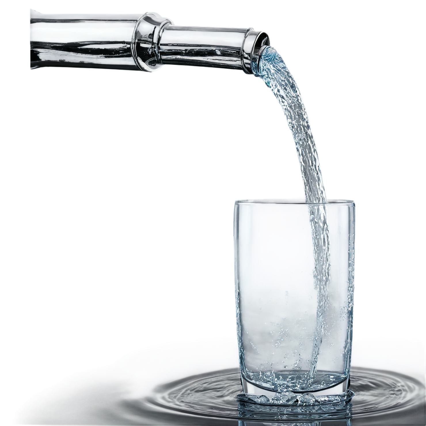 Glass of Water beverage isolated on transparent background #2529