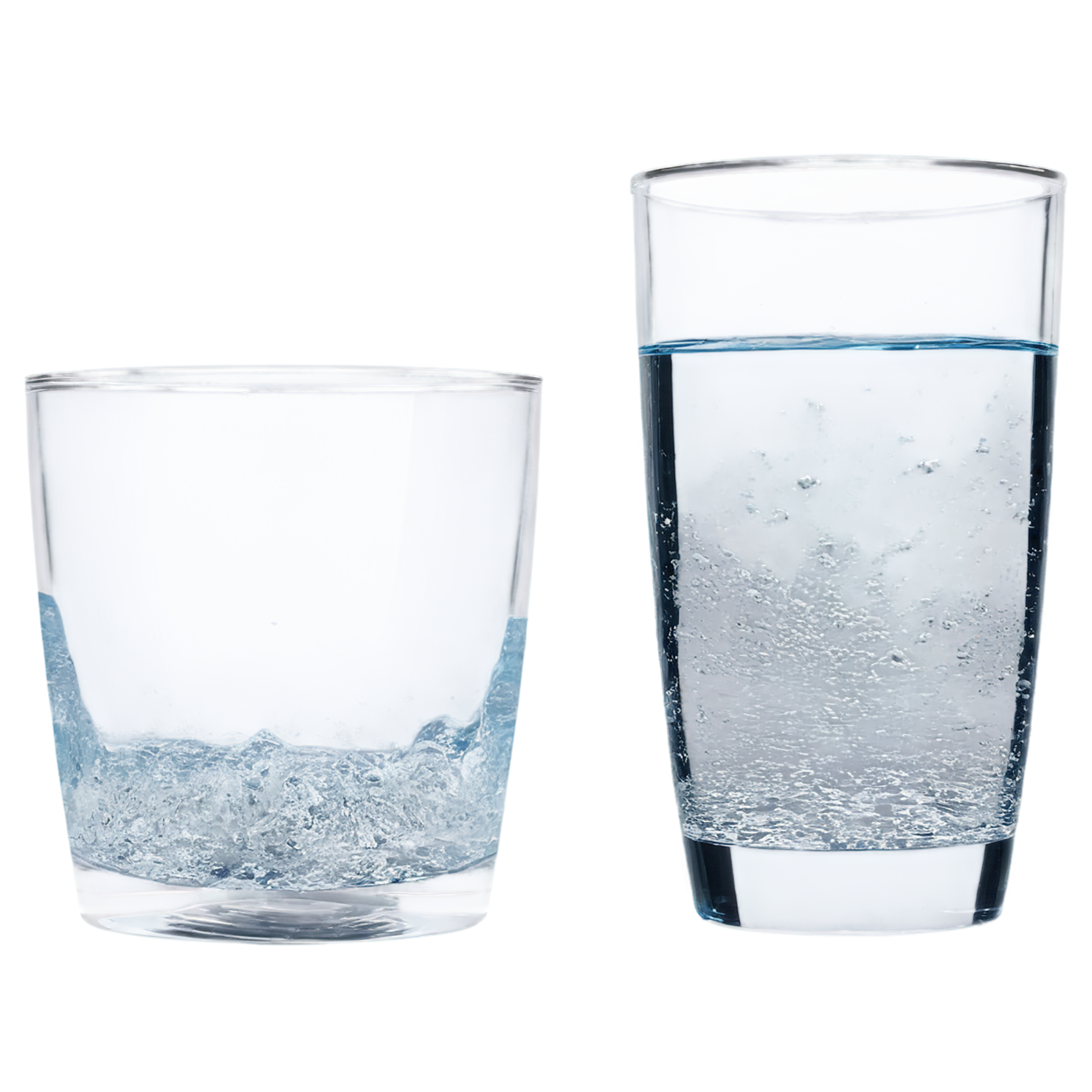 Glass of Water beverage isolated on transparent background #2532
