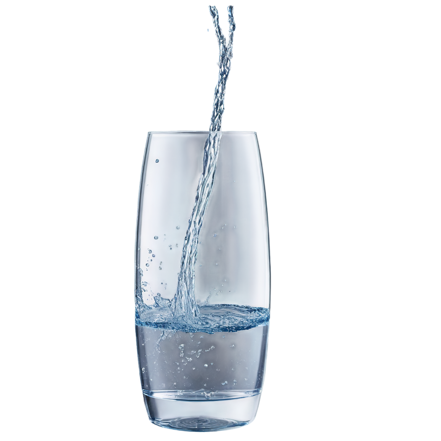 Glass of Water beverage isolated on transparent background #2534