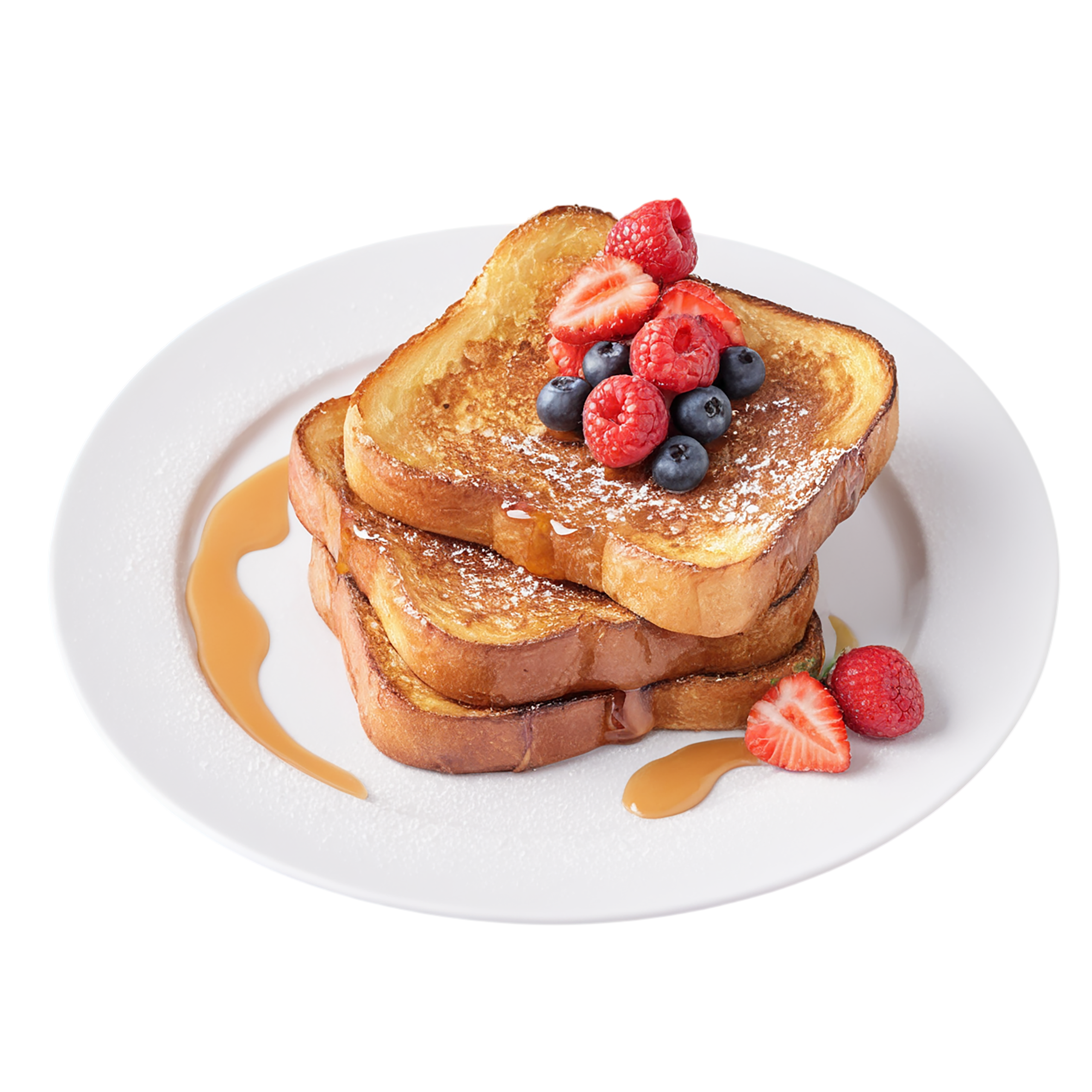 French toast breakfast foods isolated on transparent background #3413