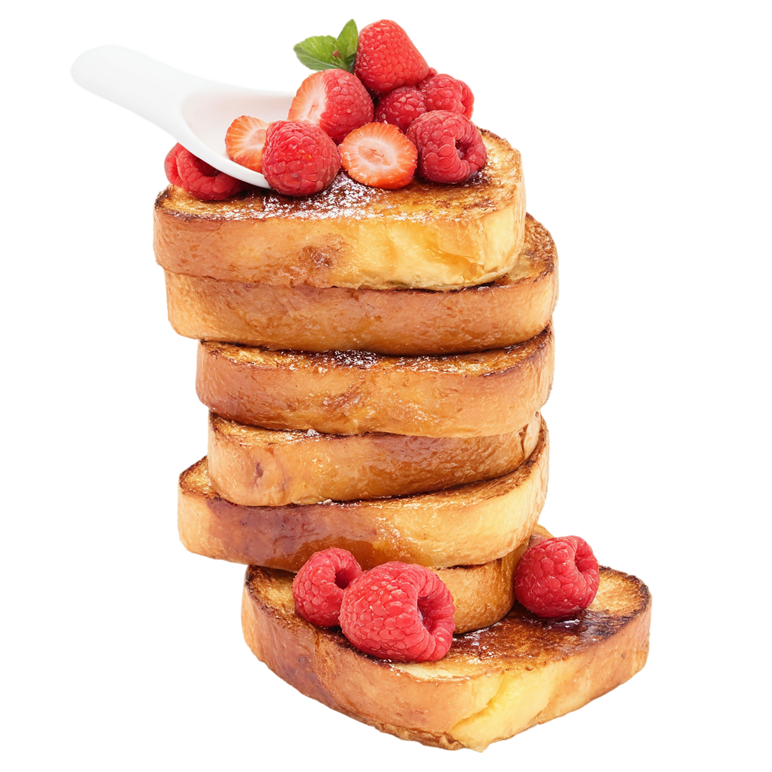 French toast breakfast foods isolated on transparent background #3421