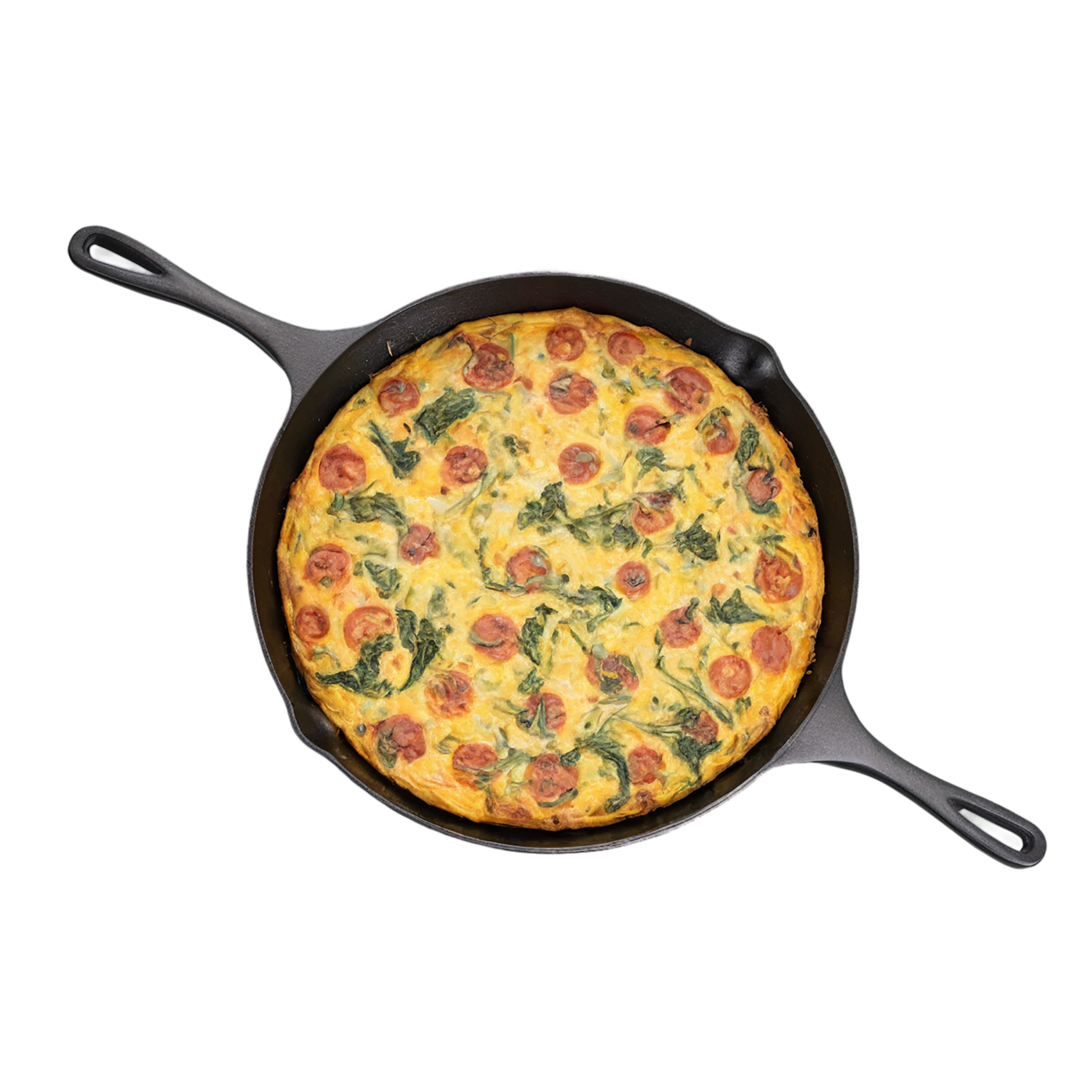 Frittata breakfast foods isolated on transparent background #3449