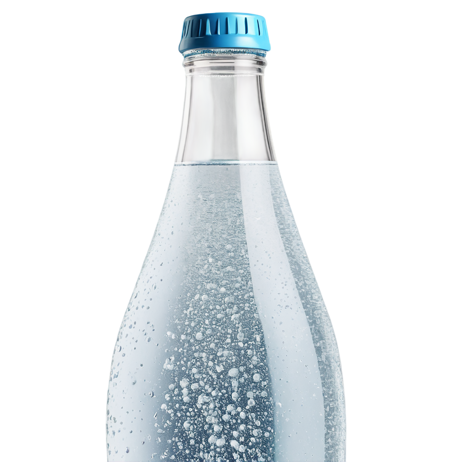 Bottle of Sparkling water beverage isolated on transparent background #2578