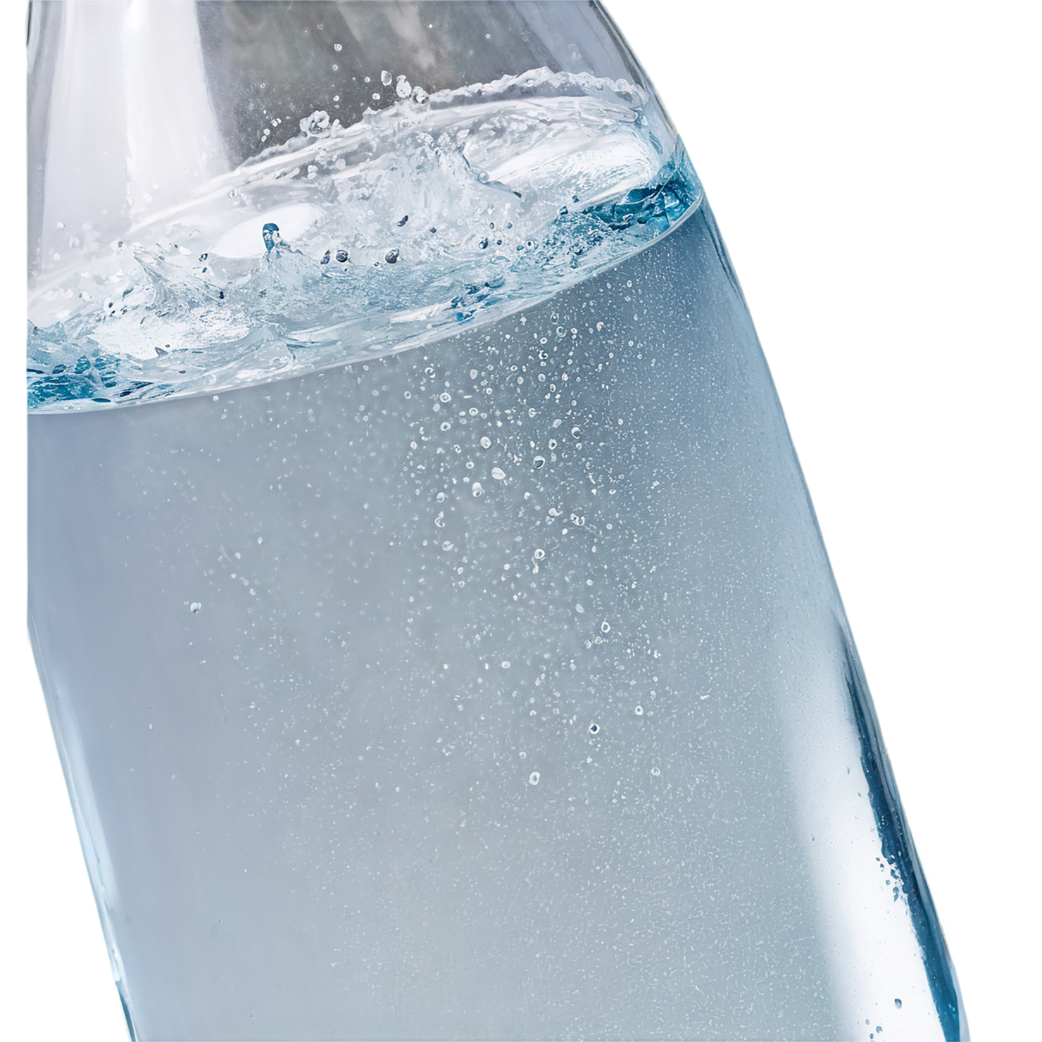Bottle of Sparkling water beverage isolated on transparent background #2590