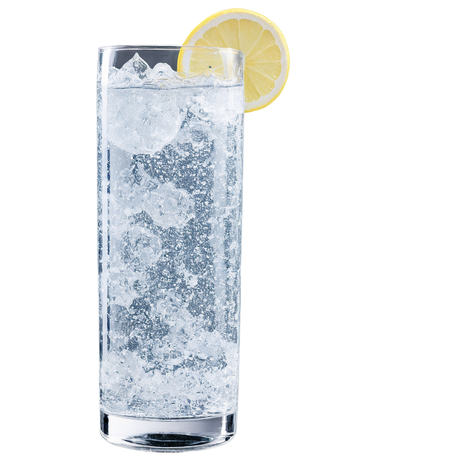 Glass of Sparkling water with lime beverage isolated on transparent background #2594