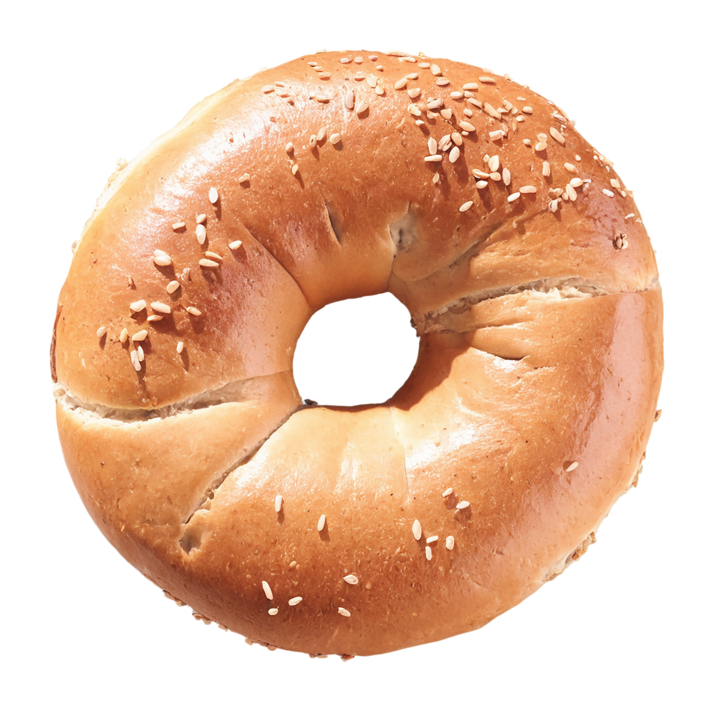 Bagels with sesame seeds baked goods isolated on transparent background #2600