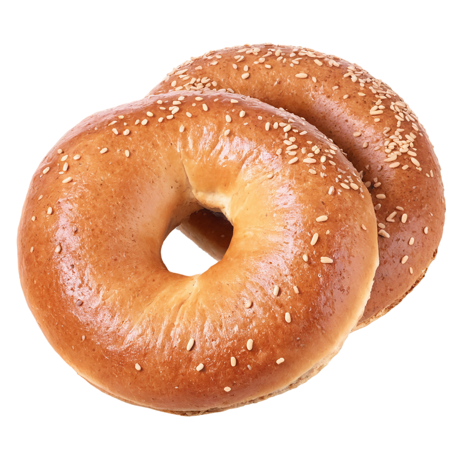 Bagels with sesame seeds baked goods isolated on transparent background #2601